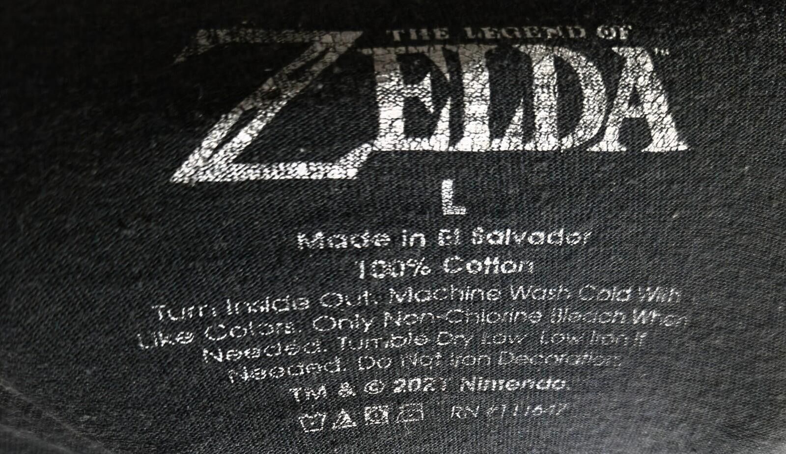 Nintendo THE LEGEND OF ZELDA OCARINA OF TIME Nintendo T-Shirt Mens L Size US L / EU 52-54 / 3 - 4 Thumbnail