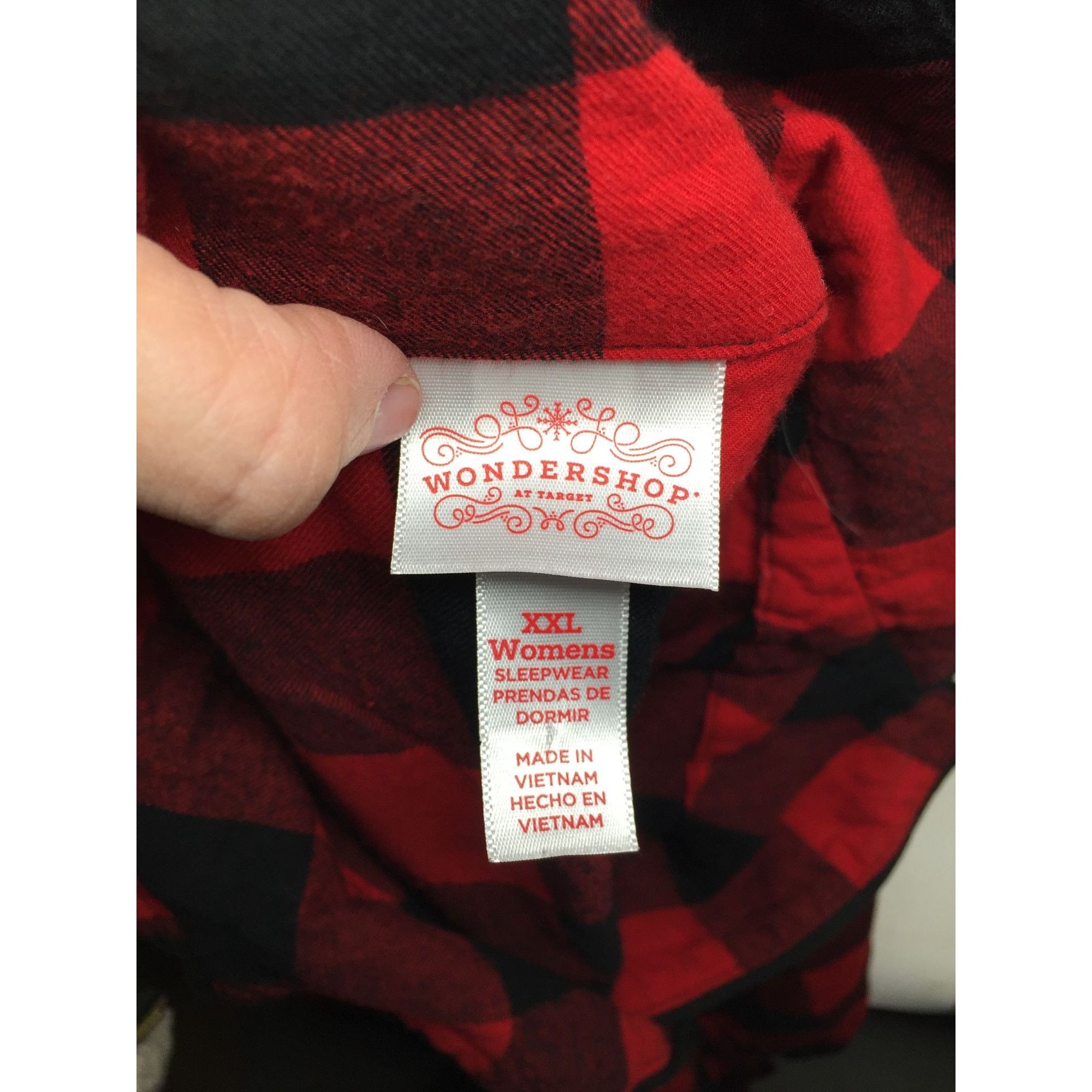 Other Womens Wondershop at Target Red/Black Plaid Matching Pajamas Size XXL / US 16-18 / IT 52-54 - 7 Thumbnail