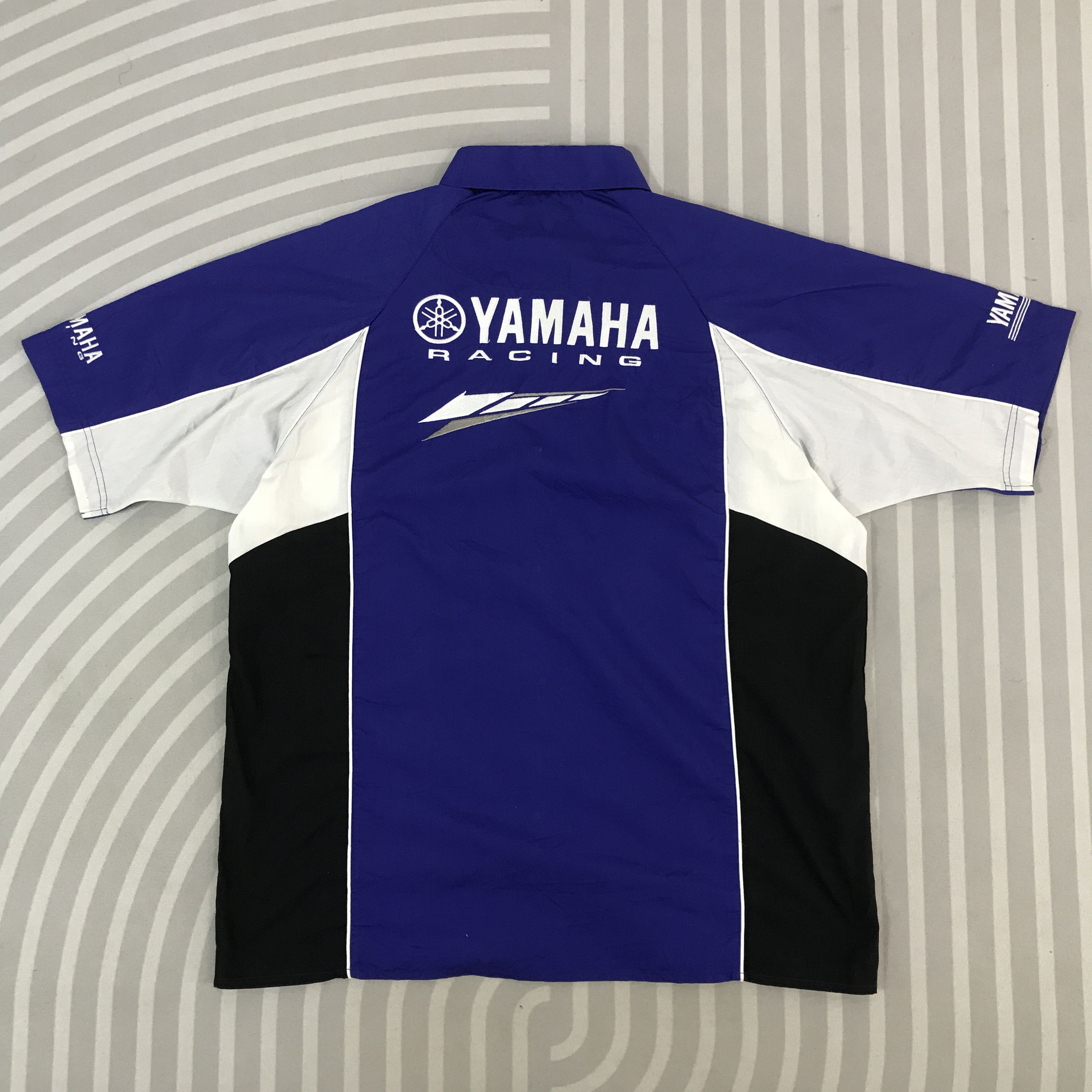 Japanese Brand × Yamaha Vintage Yamaha Racing Blue Yamaha Button up shirt Size US L / EU 52-54 / 3 - 3 Thumbnail