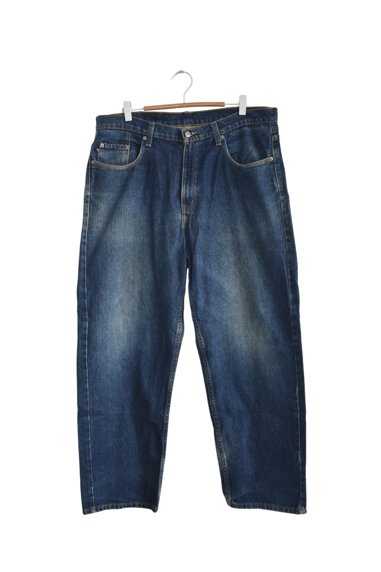 Polo Ralph Lauren × Vintage Vintage Y2K Polo Jeans Co Dark Wash Baggy Denim Jeans W36 Size US 36 / EU 52 - 1 Thumbnail