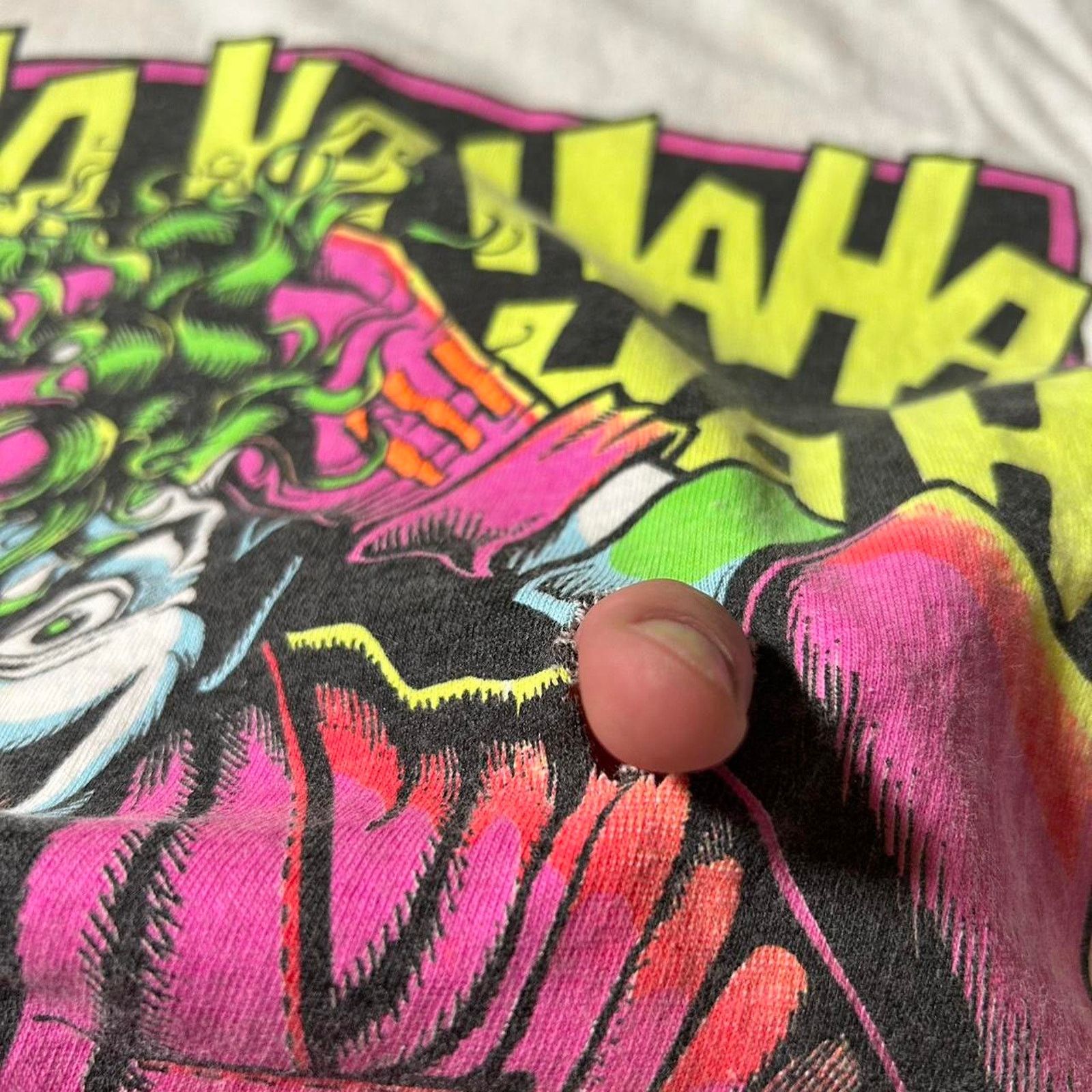 Marvel Comics Single stitch white joker comic Size US XL / EU 56 / 4 - 5 Thumbnail