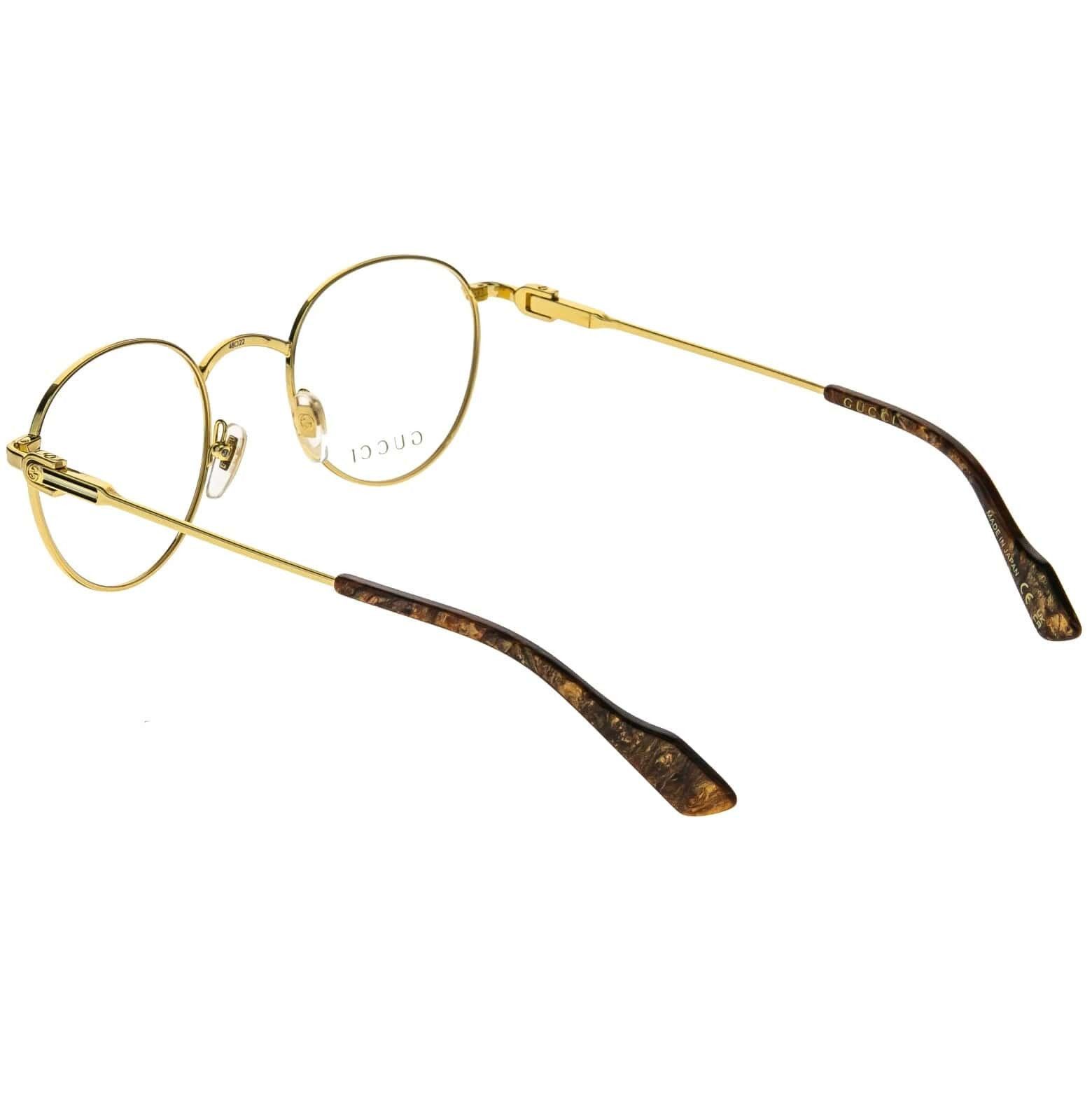 Gucci GUCCI GG1222O 1222 Gold Brown Web Eyeglass Optical Frame 003 Size ONE SIZE - 7 Thumbnail
