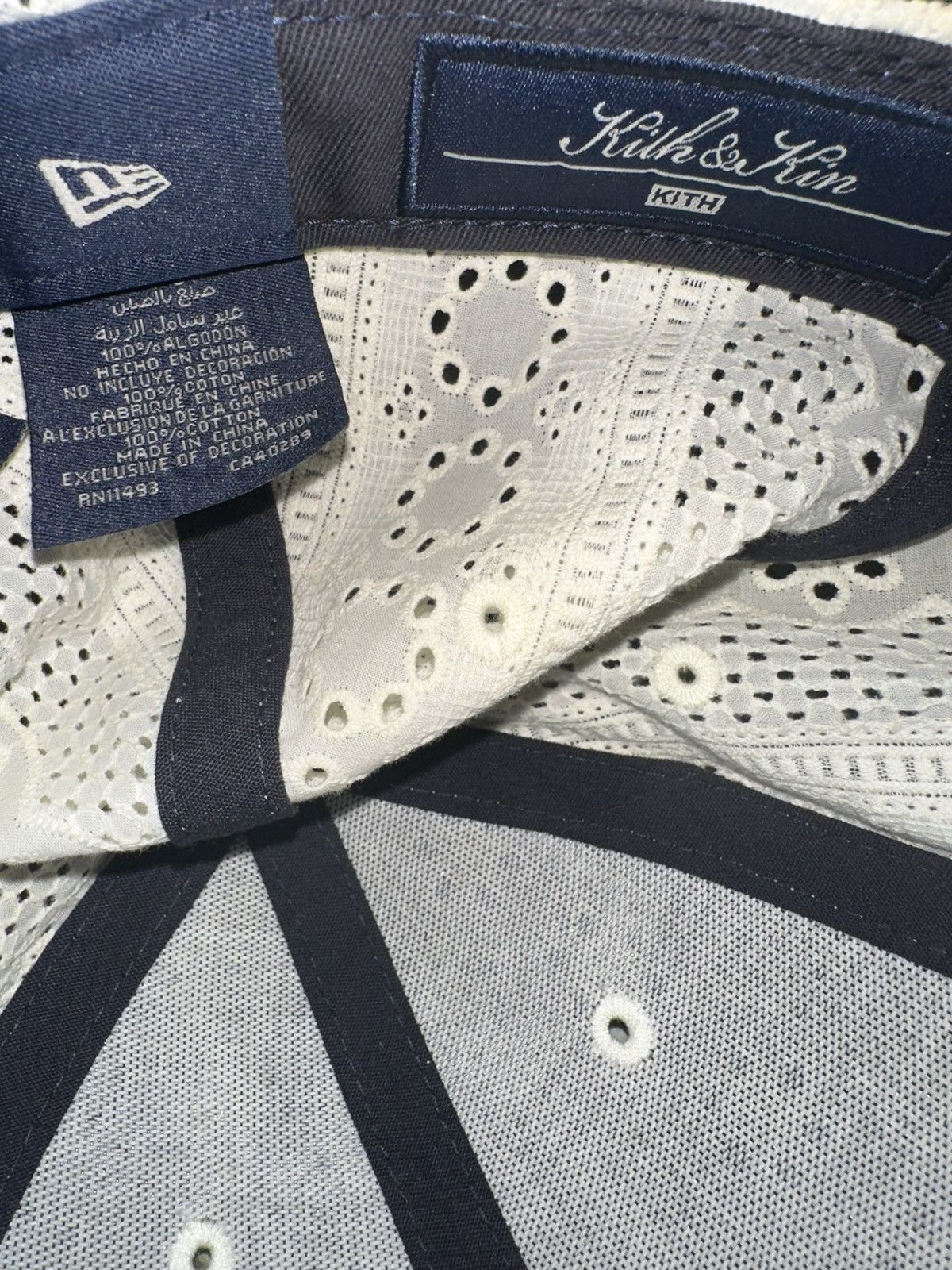 Kith × New Era × New York Yankees Kith Yankess Cotton Eyelet Low Profile 7 5/8 Size ONE SIZE - 5 Thumbnail