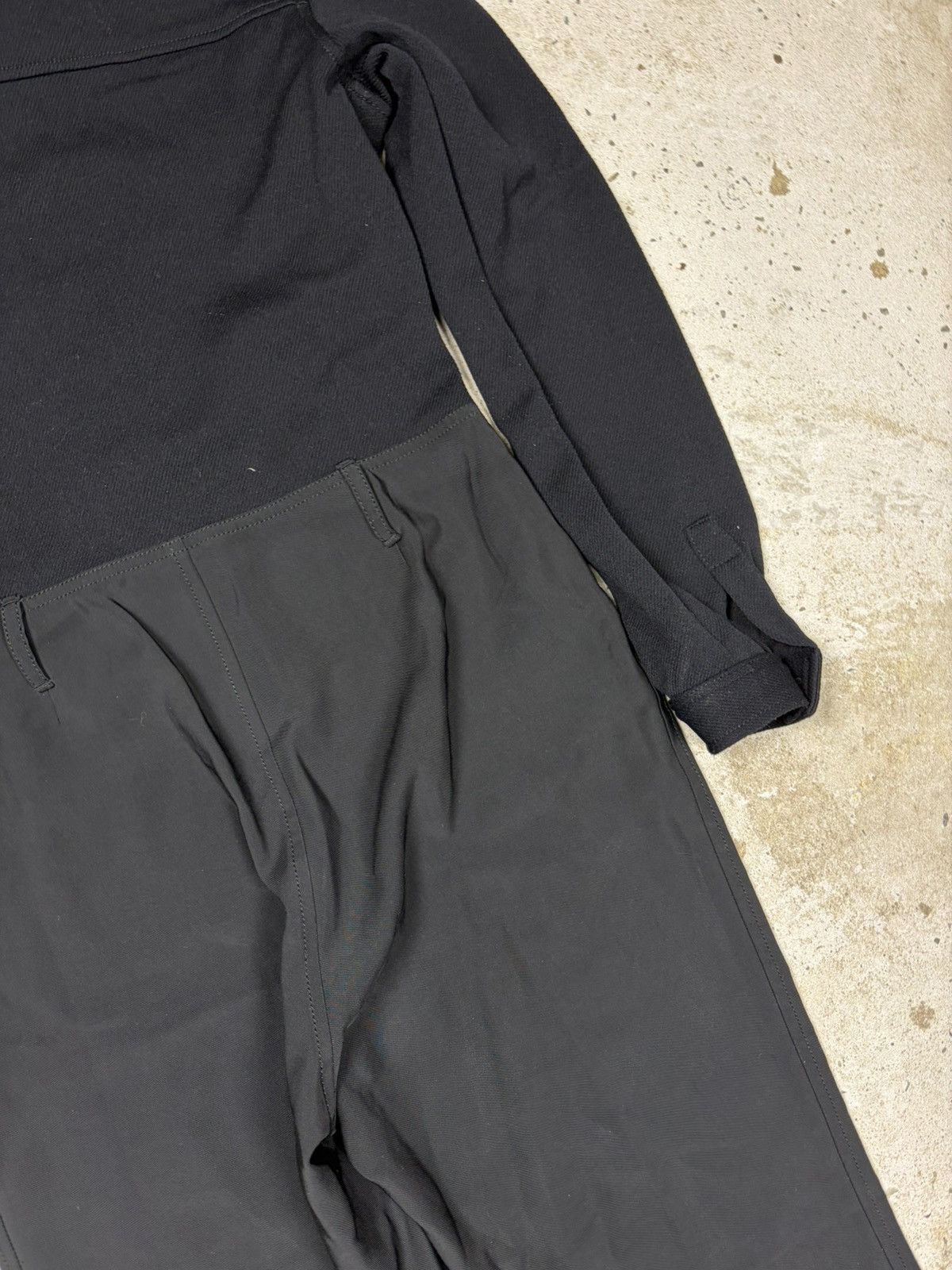 Prada Vintage Prada Nylon Black & Grey Jumpsuit Baggy Pants Size 32" / US 10 / IT 46 - 15 Thumbnail