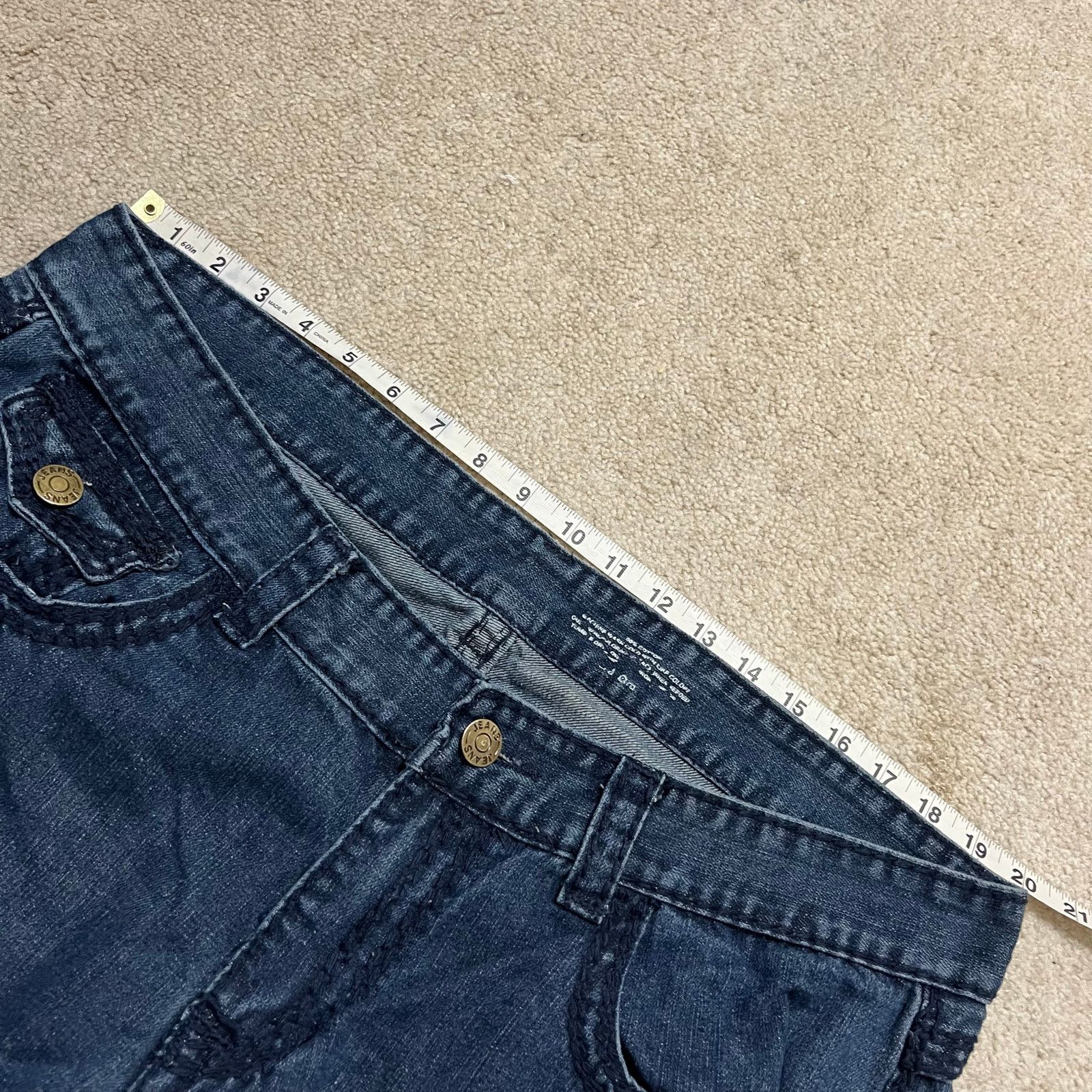 True Religion True Religion Y2K Baggy Skater Embroidered Dark Jeans 40x32 Size US 40 / EU 56 - 6 Thumbnail