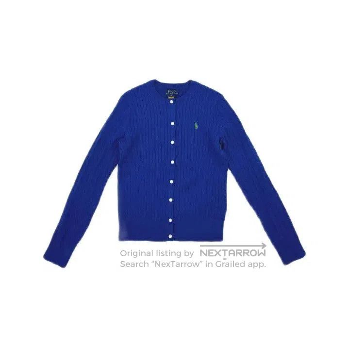 Polo Ralph Lauren Polo Ralph Lauren Mini Cable Knit Cotton Cardigan. Size US L / EU 52-54 / 3 - 2 Thumbnail