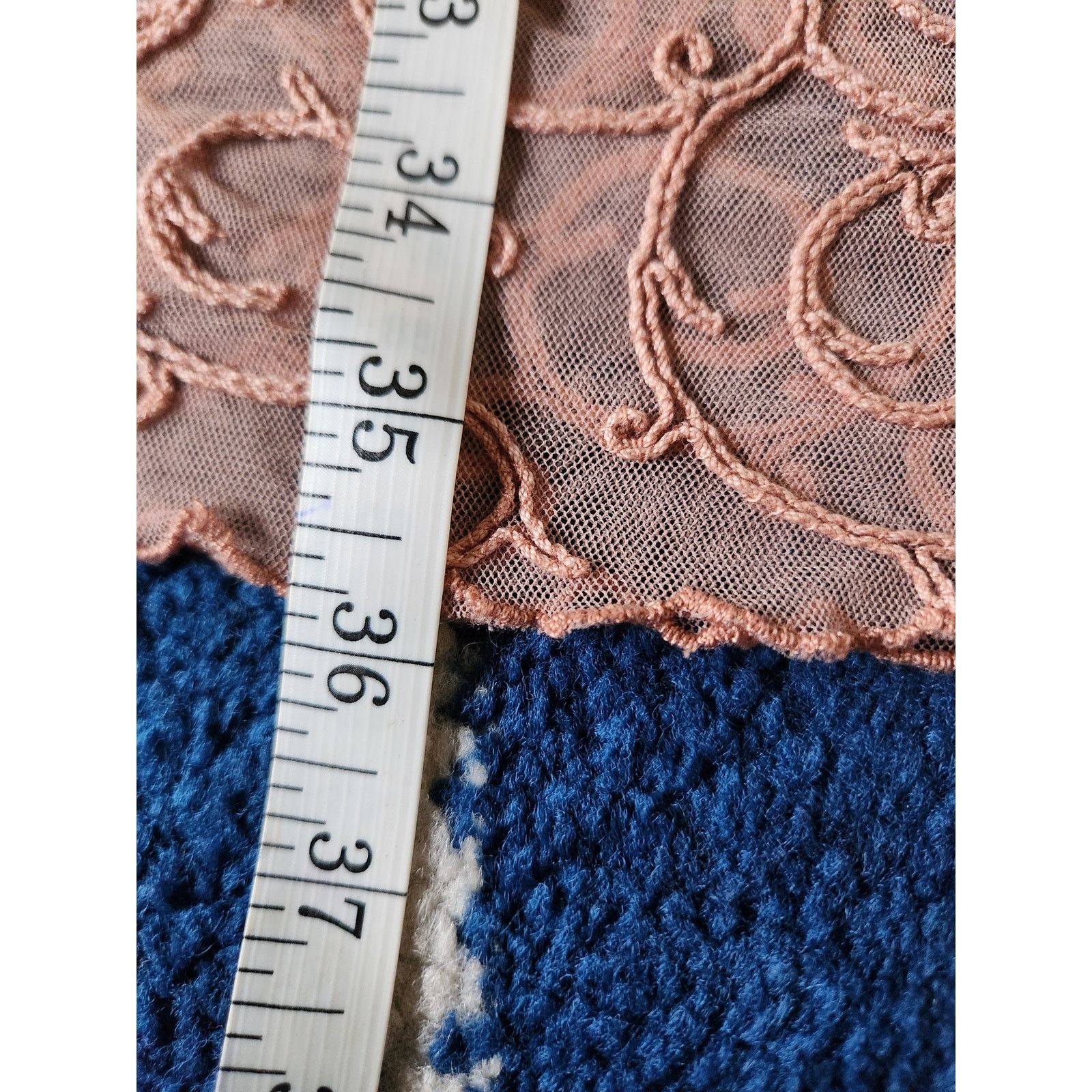 Other Baraschi For Anthropology Semi Sheer Boho Crochet Dress 12 Size XL / US 12-14 / IT 48-50 - 12 Thumbnail