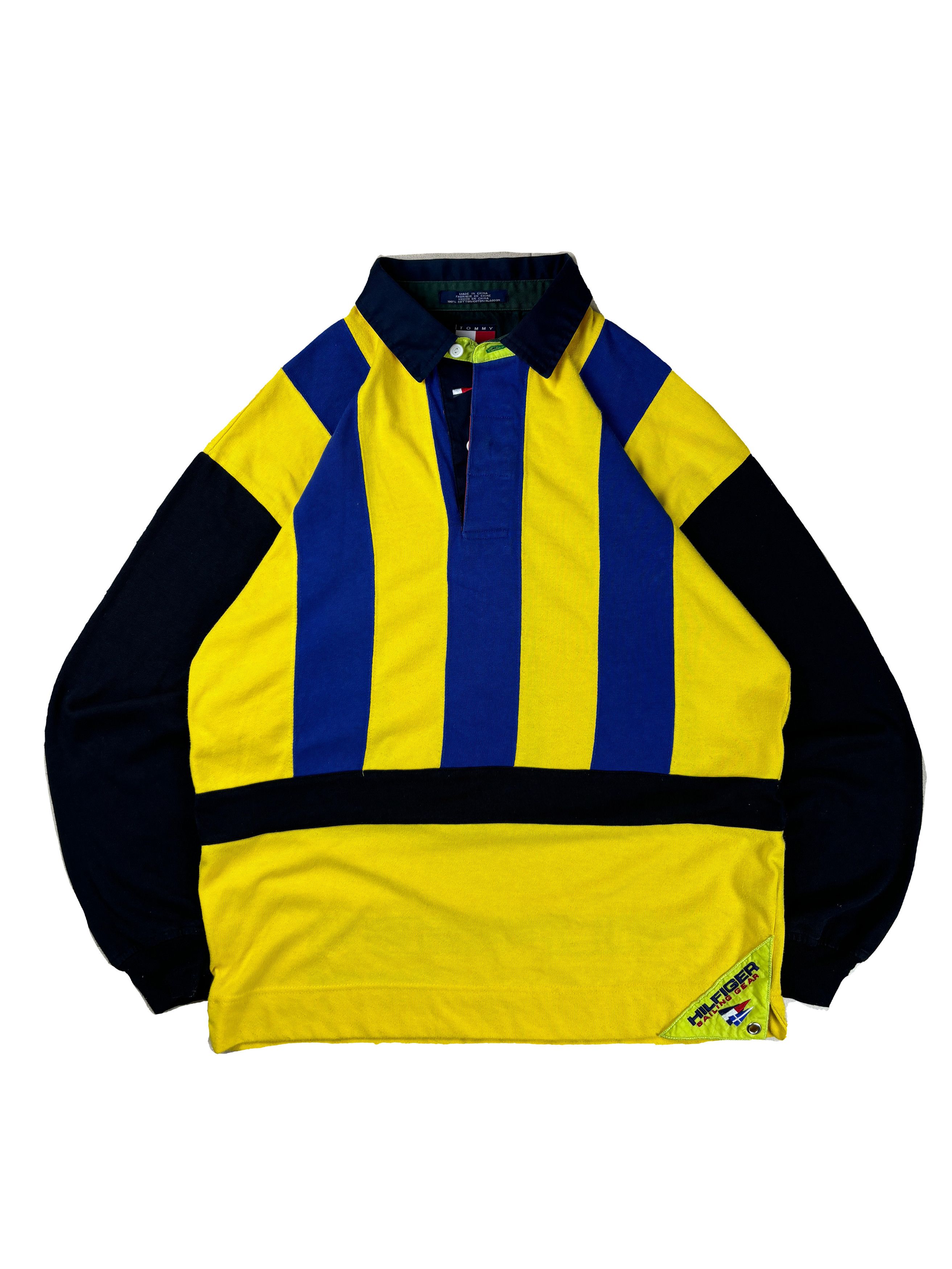 Tommy Hilfiger Tommy Hilfiger Rare Vintage 90s - long sleeve polo Size US L / EU 52-54 / 3 - 1 Thumbnail