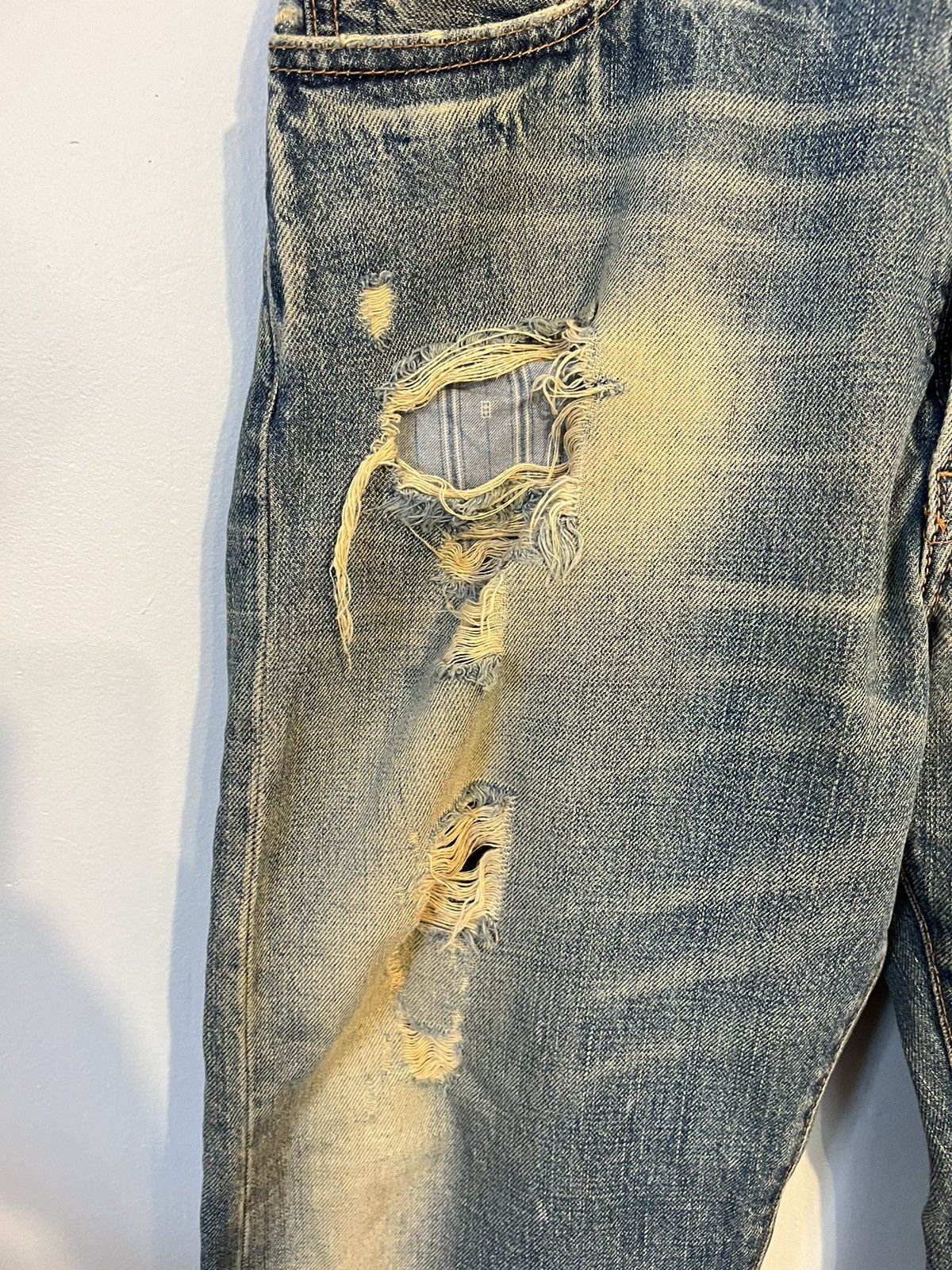 Abercrombie & Fitch × Japanese Brand Vintage Abercrombie & Fitch Ripped Custom Jeans Rare 🔥 Size US 30 / EU 46 - 2 Thumbnail