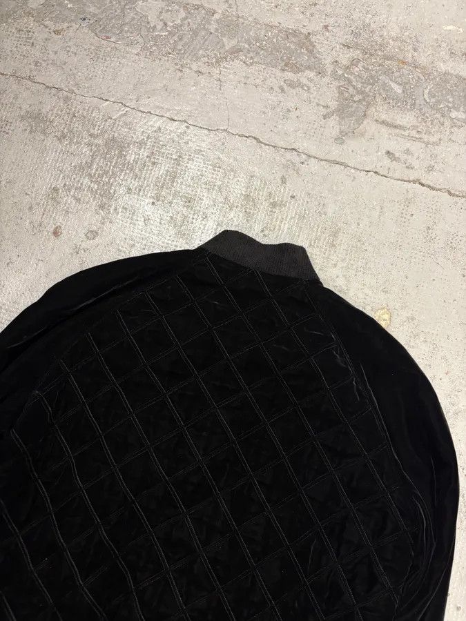 Saint Laurent Paris AW2018 Saint Laurent Black Velvet Quilted Bomber Jacket Size US M / EU 48-50 / 2 - 6 Thumbnail