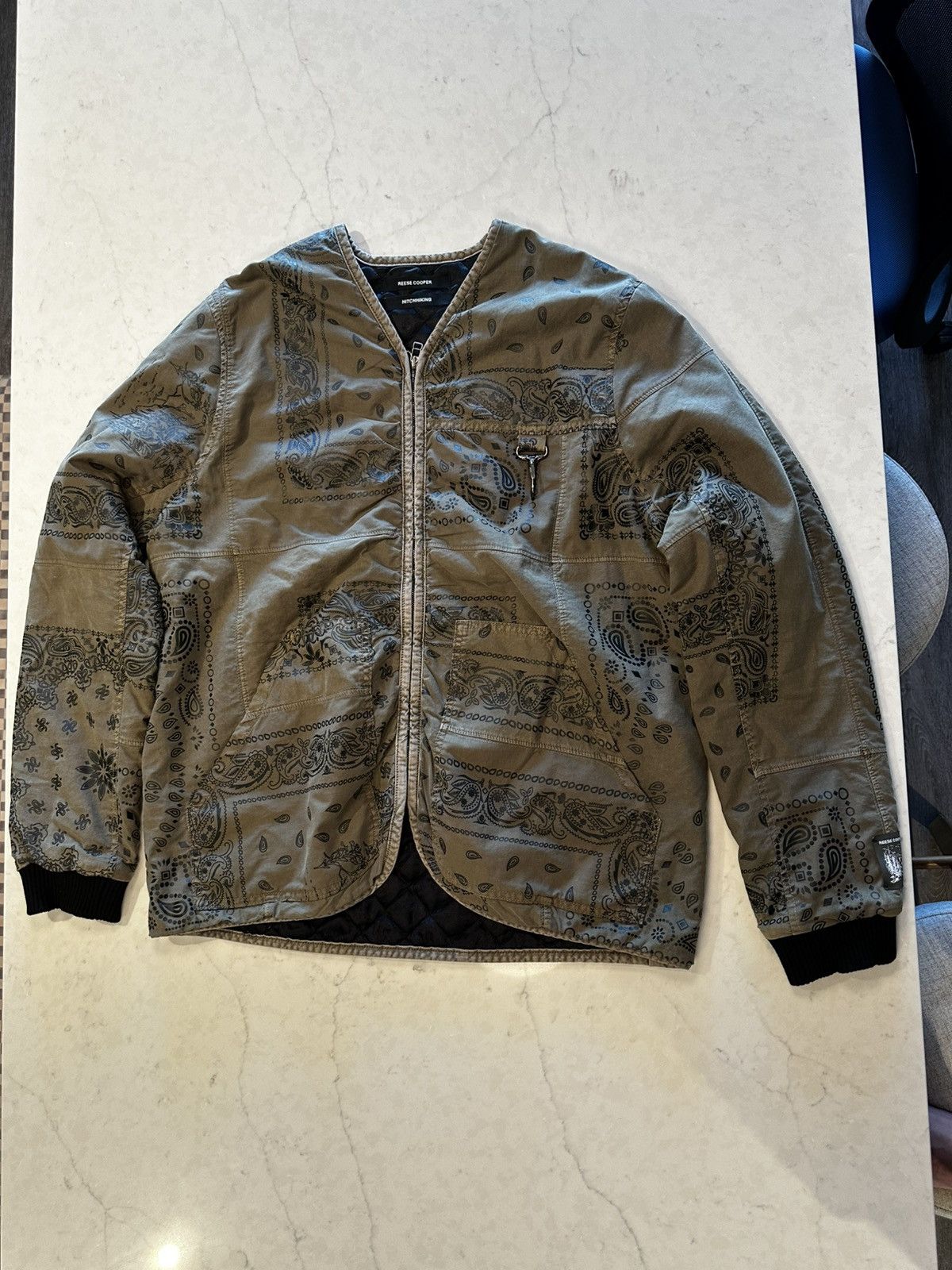 Reese Cooper Reece Cooper AW19 Bandana Silk Liner Jacket Size US XL / EU 56 / 4 - 1 Thumbnail
