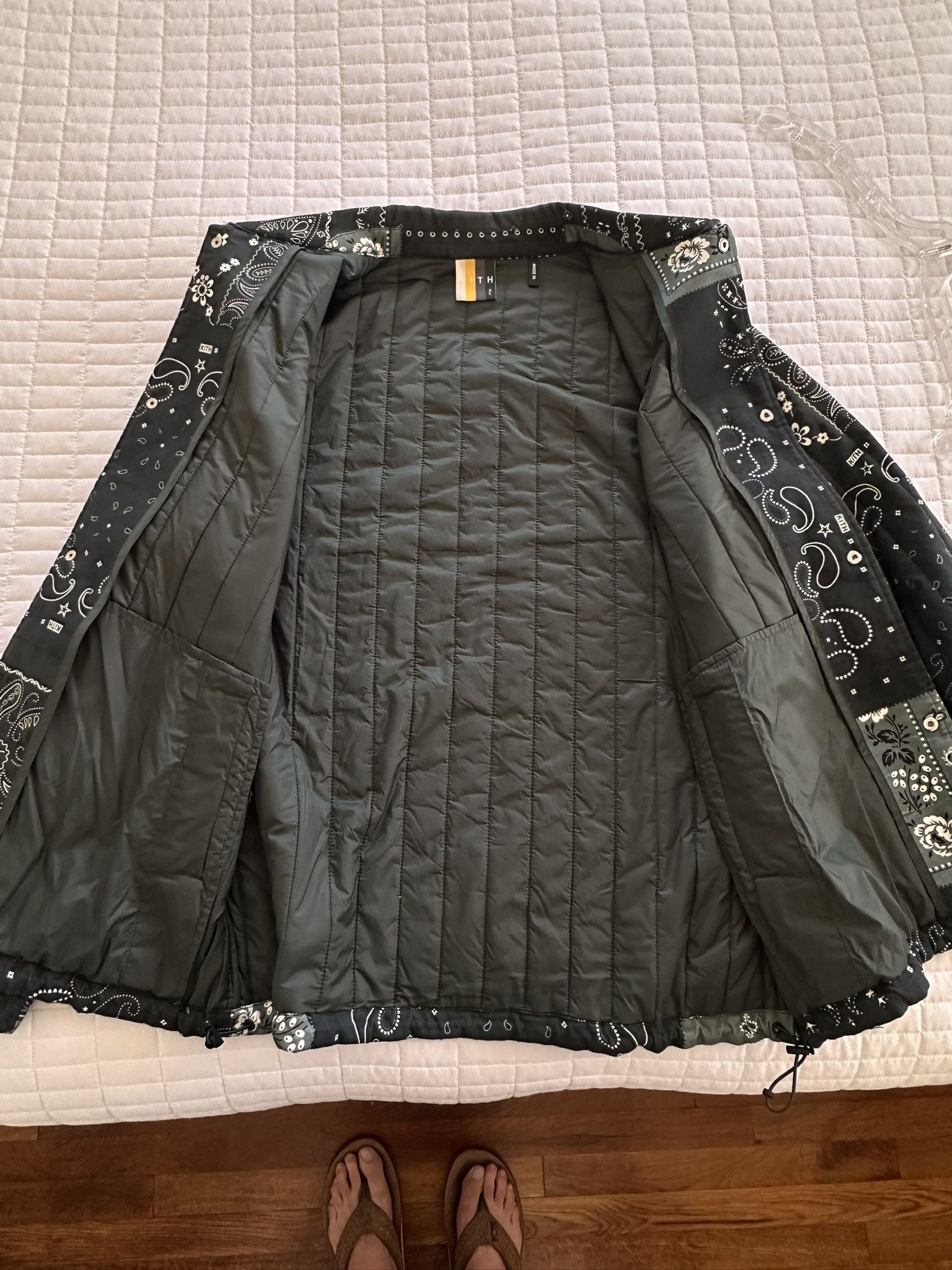 Kith Kith Carmine Coaches Jacket Stadium Green Paisley Size US XL / EU 56 / 4 - 10 Thumbnail