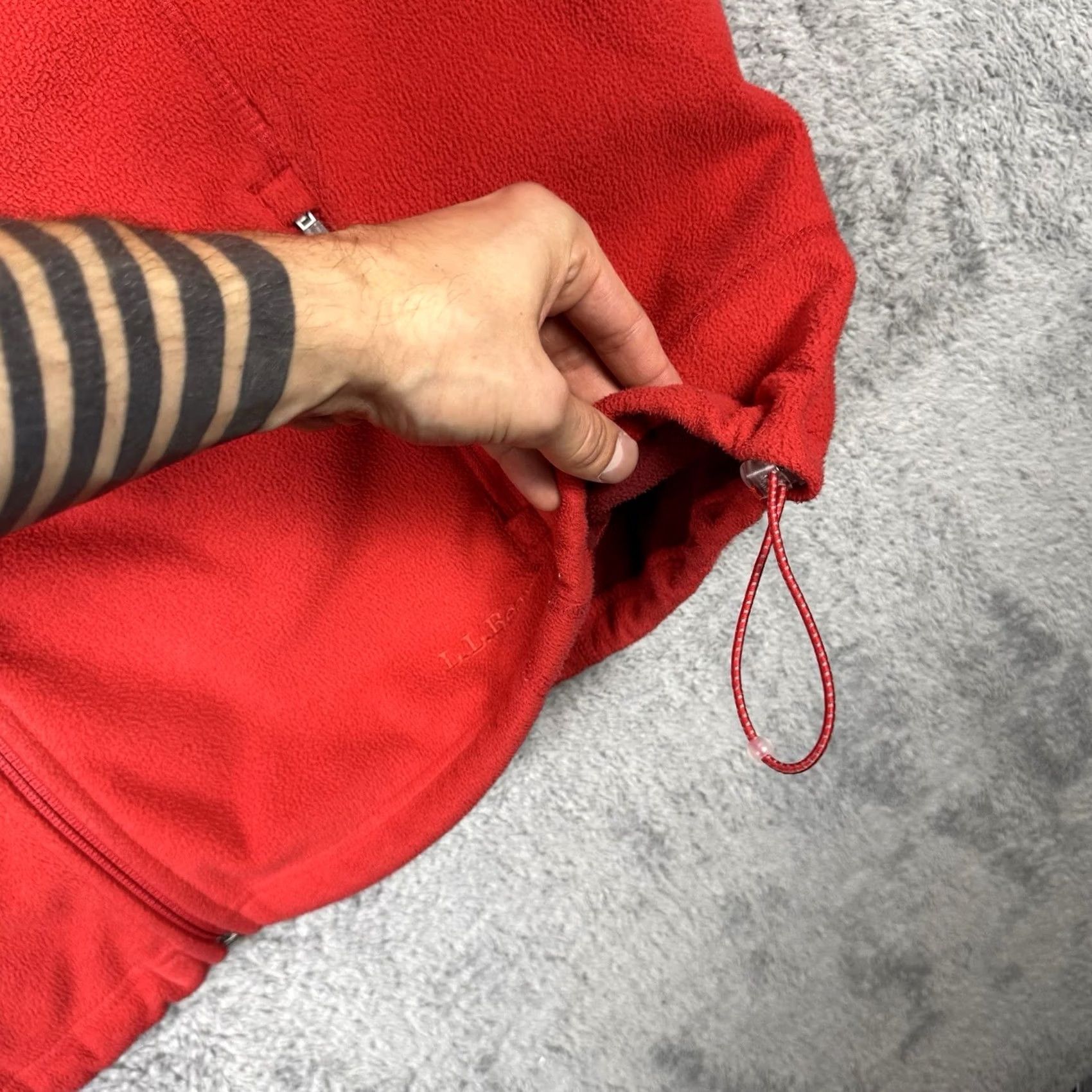 Vintage L.L. Bean Jacket Womens 3X Fleece Polartec Full Zip Synch Waist Outdoor Hike Red 0GCG2 Mens Womens Girls Boys Size XXL / US 16-18 / IT 52-54 - 7 Thumbnail