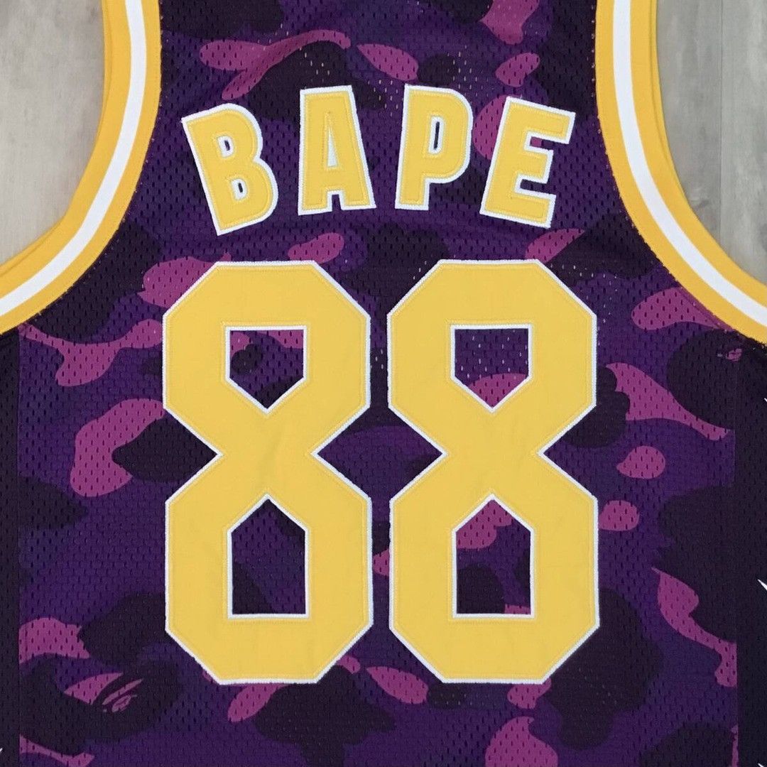 Bape BAPE STA Purple camo basketball tank top a bathing ape Size US M / EU 48-50 / 2 - 4 Thumbnail