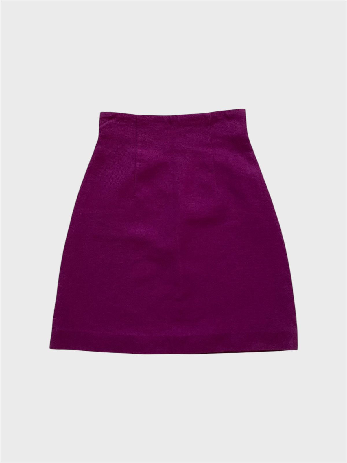 Miu Miu Miu Miu Purple Mini Skirt High Waist Size 27" / US 4 / IT 40 - 1 Thumbnail