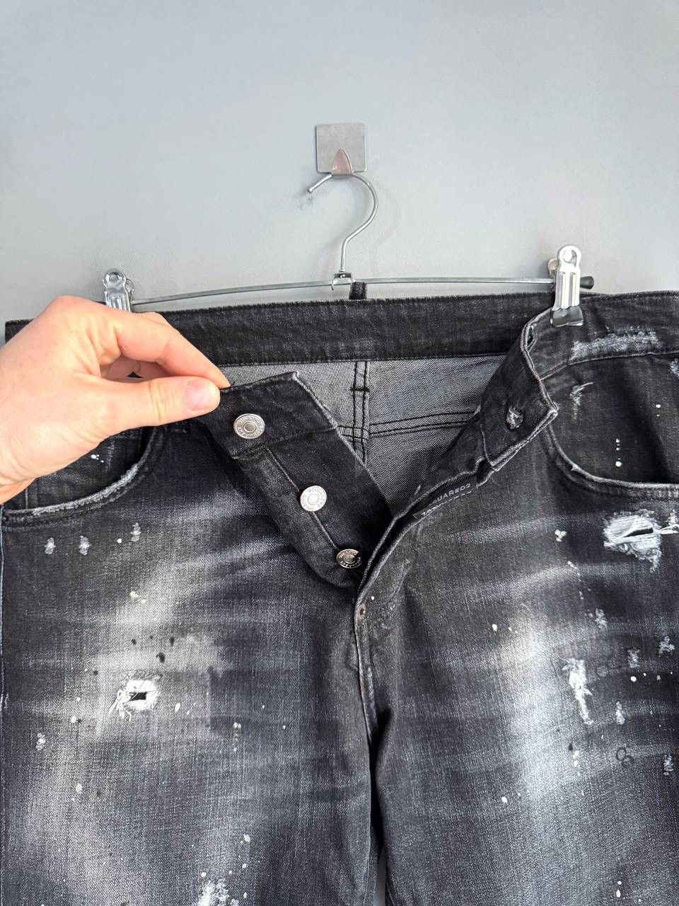 Dsquared2 Dsquared2 Black Distressed Men's Slim Jeans Size 56 W36 L32 Size US 36 / EU 52 - 17 Thumbnail