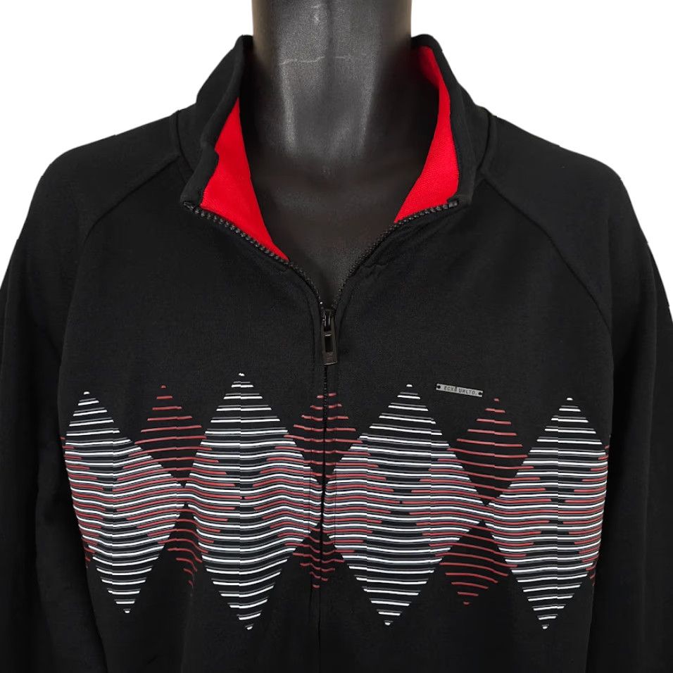 Ecko Unltd. Ecko Unltd Track Jacket Mens Size 3XL Black Diamonds Geometric Streetwear Size US XXL / EU 58 / 5 - 3 Thumbnail