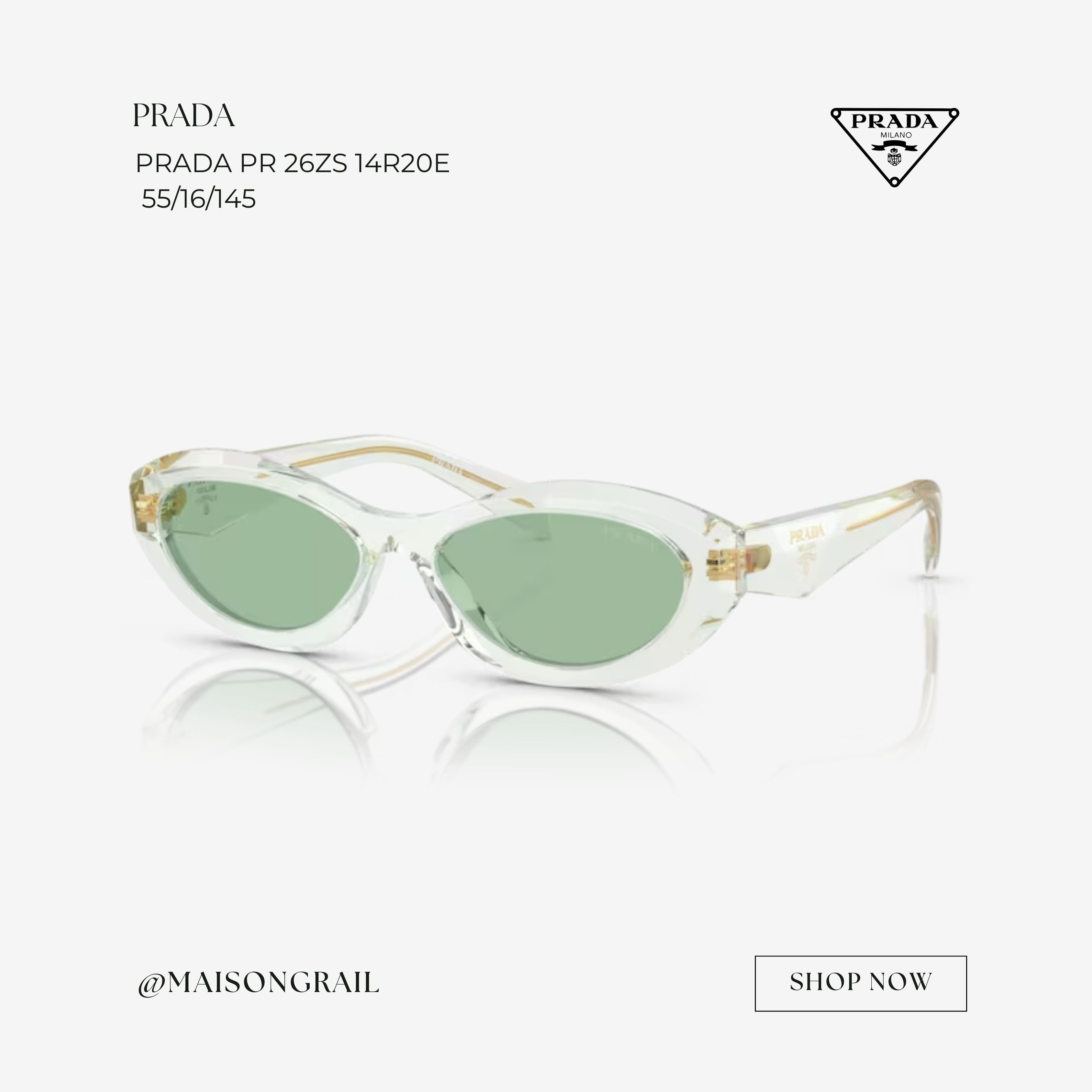 Prada PRADA PR 26ZS 14R20E SUNGLASSES Size ONE SIZE - 1 Thumbnail