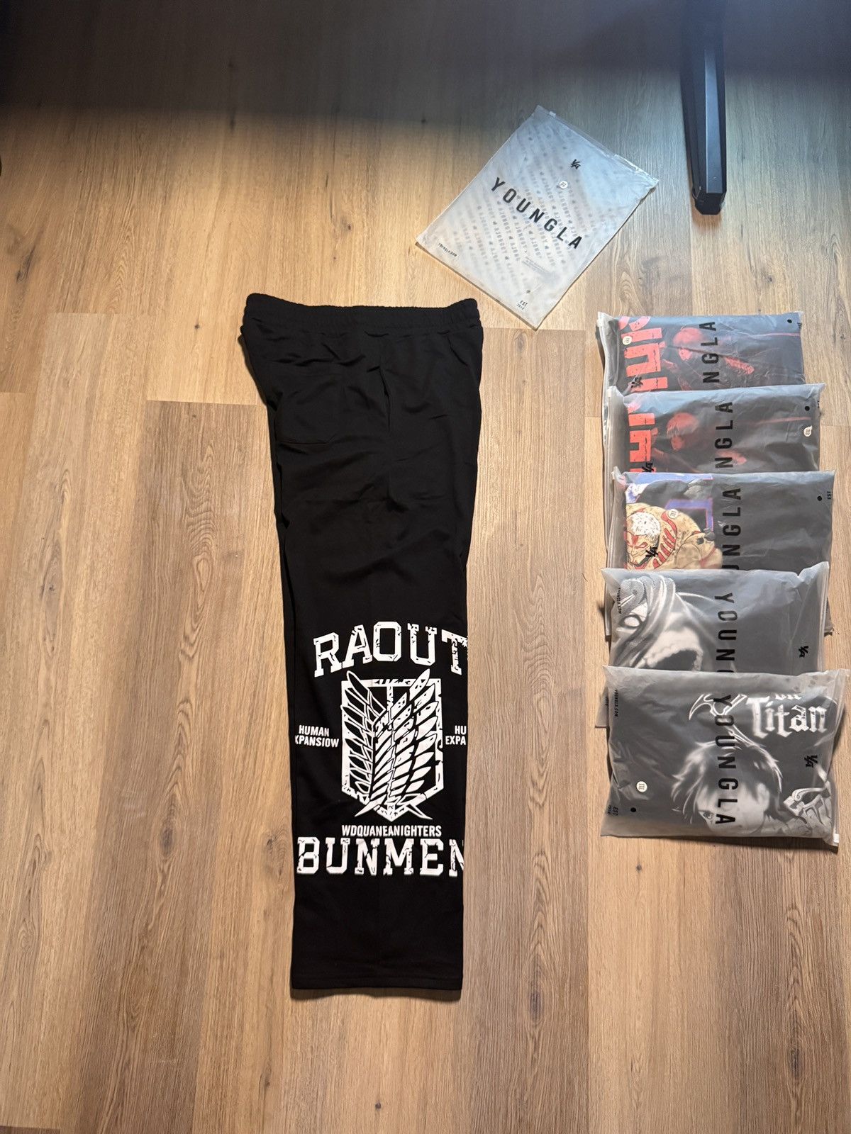 Darc Sport × Gymshark × YoungLA YoungLa x AOT BAGGY JOGGERS (2128 - AOT x YLA) size XXL Size US 40 / EU 56 - 3 Thumbnail