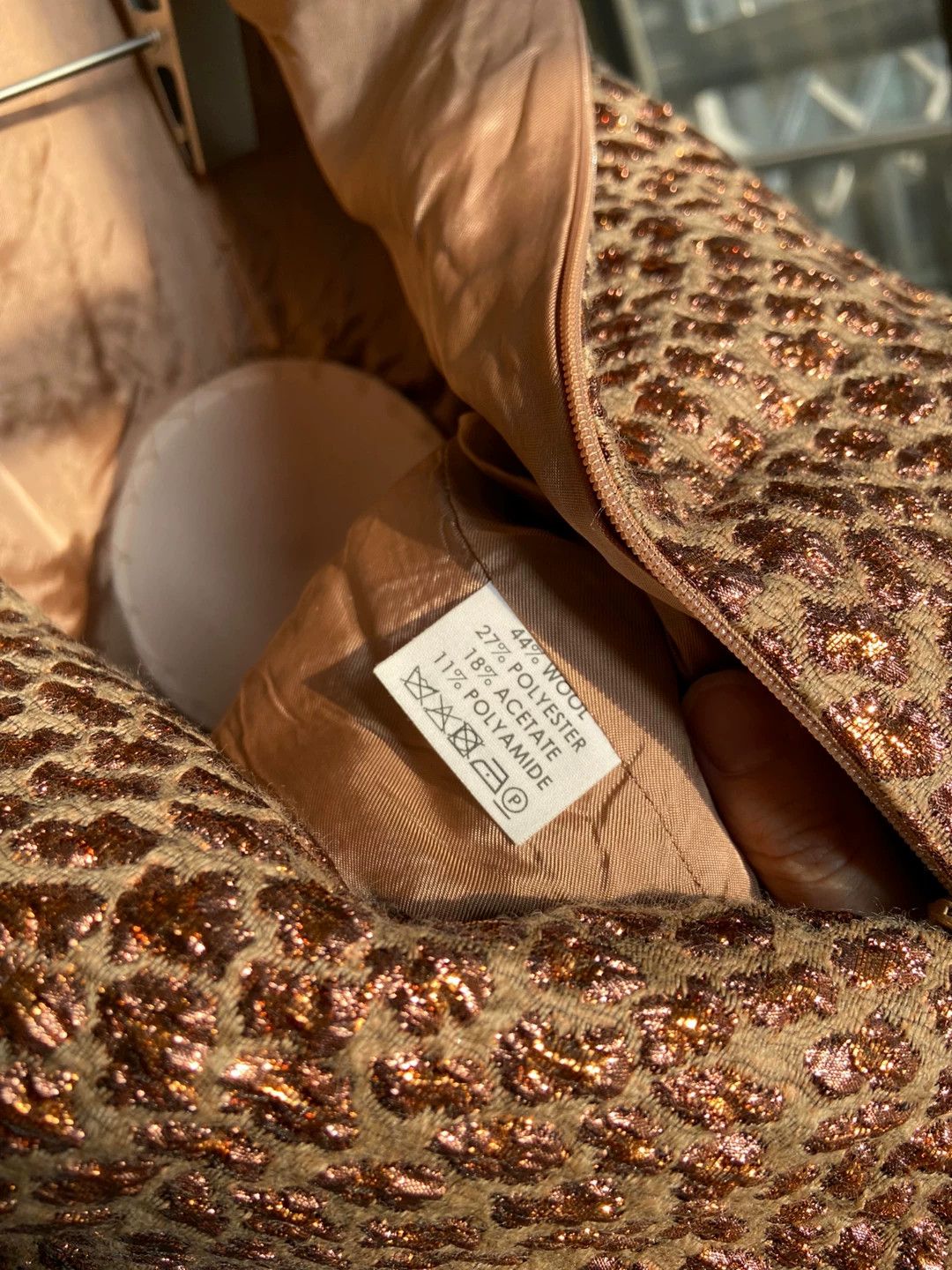 Dries Van Noten DVN Gold Brown Metallic Wire Embossed Vest 36 Size XS / US 0-2 / IT 36-38 - 7 Thumbnail