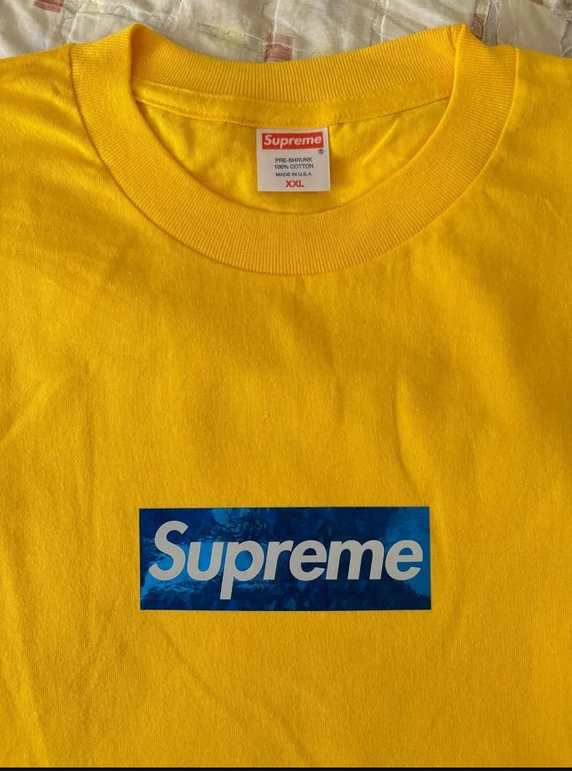 Supreme 2006 Supreme Yellow Holographic Box Logo XXL Size US XXL / EU 58 / 5 - 1 Thumbnail