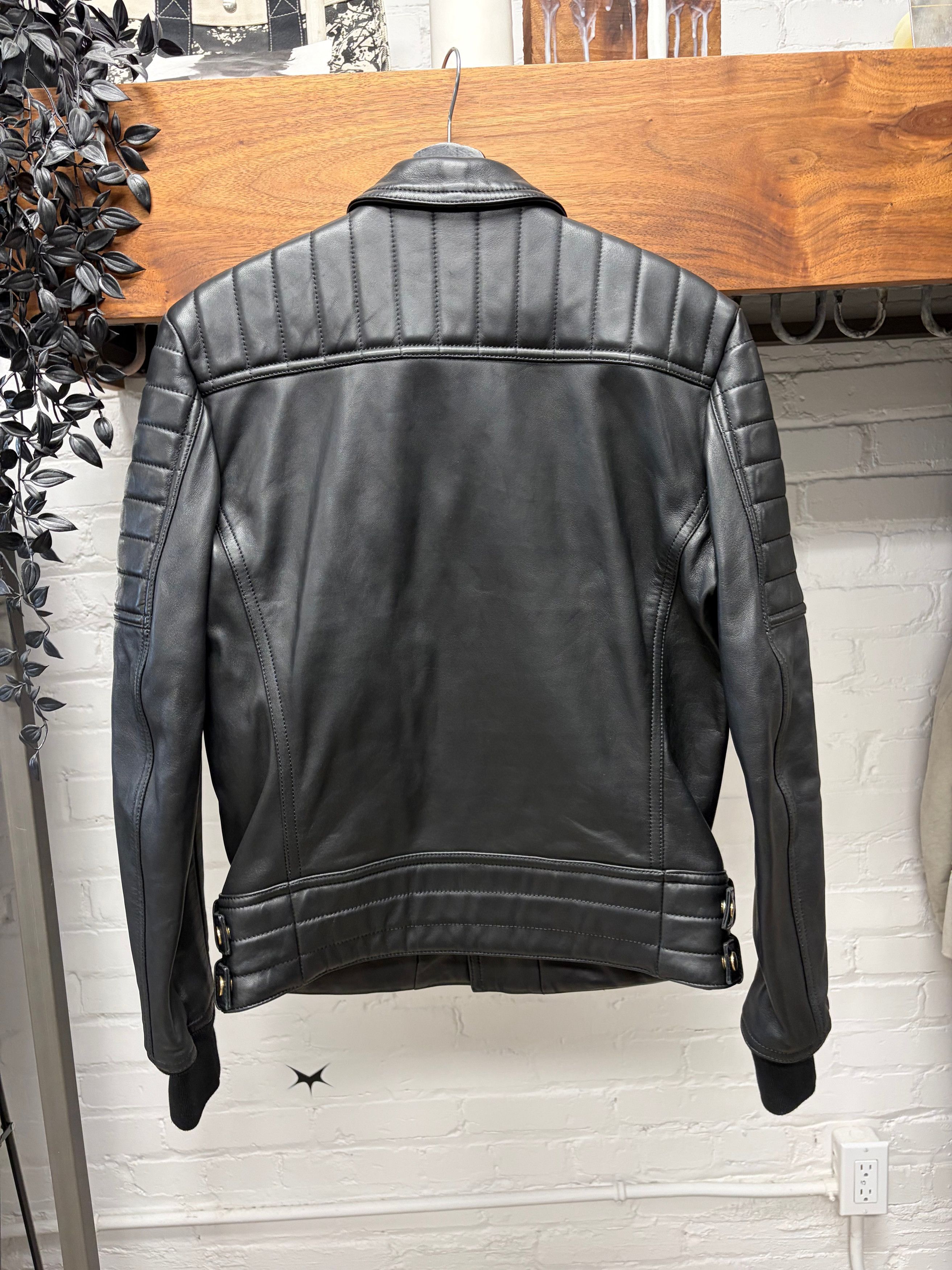Balmain Balmain by Olivier Rousteig ‘Corset Lace’ Leather Biker Jacket Size US M / EU 48-50 / 2 - 4 Thumbnail