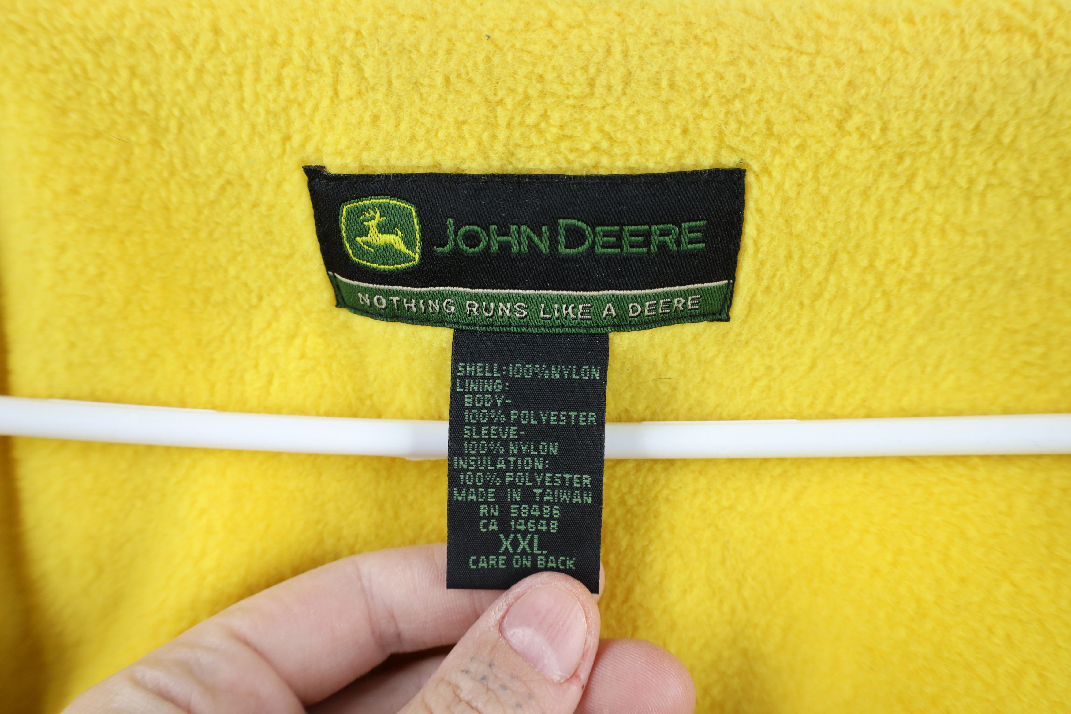 John Deere × Vintage Vintage John Deere Tractors Fleece Lined Bomber Jacket Size US XXL / EU 58 / 5 - 11 Thumbnail