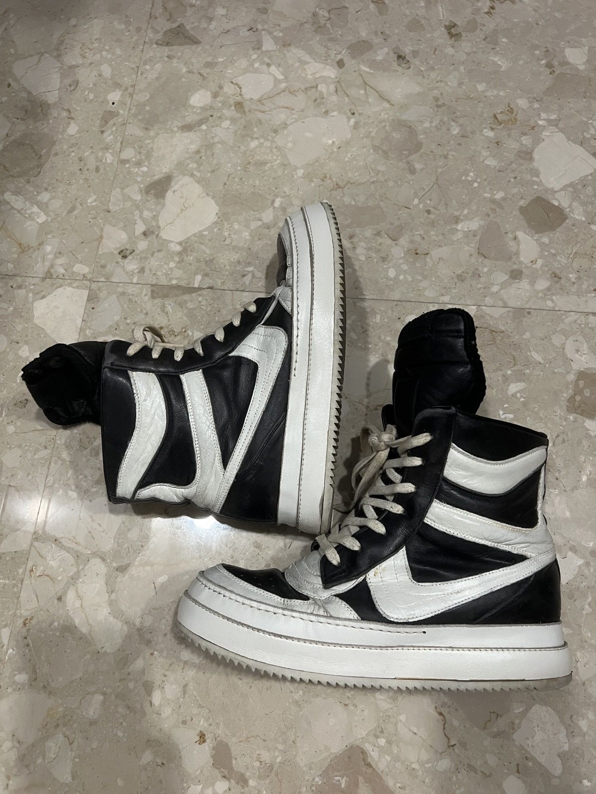 Rick Owens RO Oreo Dunks Size US 8 / EU 41 - 1 Thumbnail
