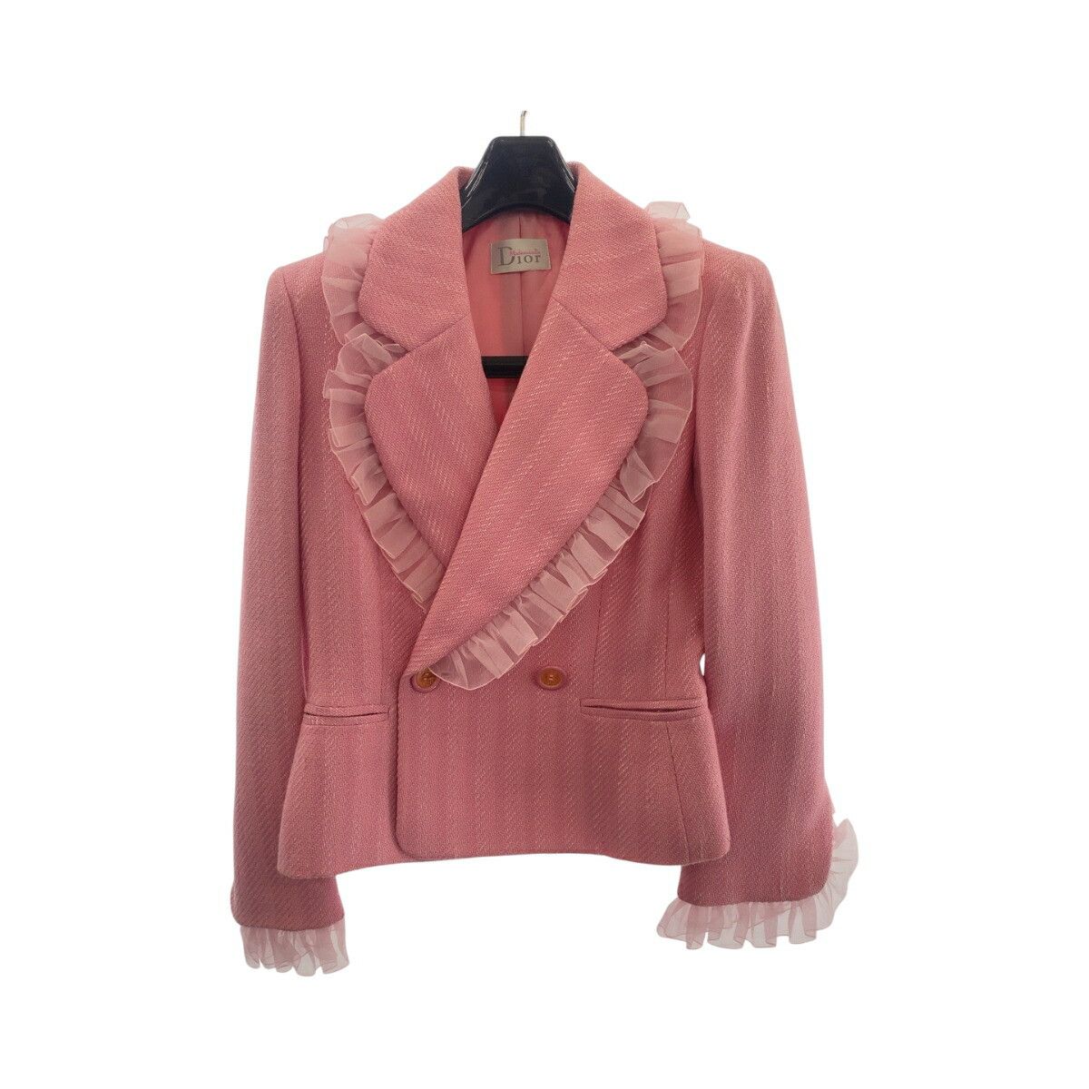 Dior Dior Dior Wool Frill Jacket Textile Outerwear DUTY FREE for USA Size ONE SIZE - 1 Thumbnail