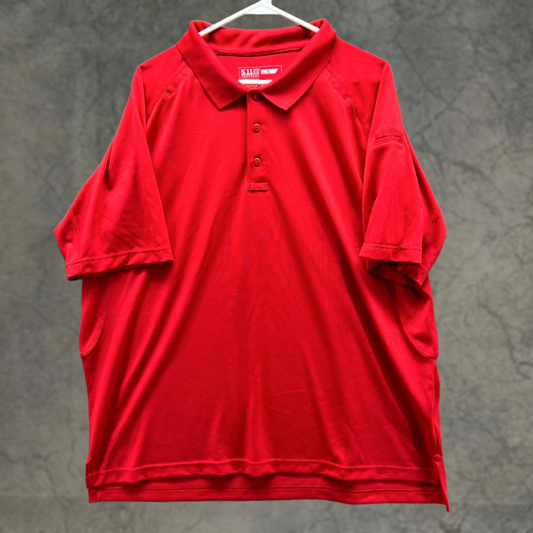 Vintage VINTAGE 5.11 Tactical Polo Shirt Mens XL Red Short Sleeve Collared Button Logo Pattern Solid Size US XL / EU 56 / 4 - 1 Thumbnail