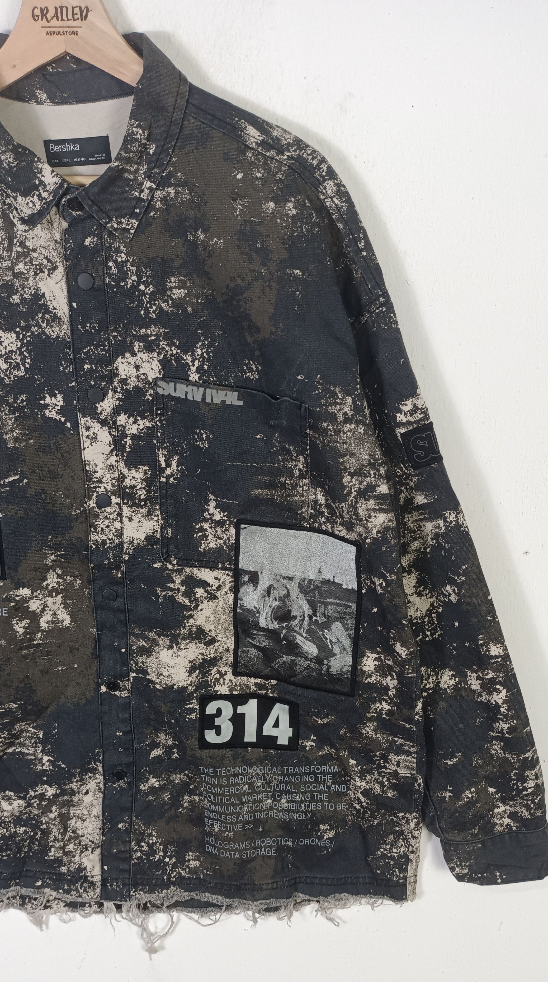 Bershka Bershka Survival Padded ifsixwasnine lgb Jacket Size US XL / EU 56 / 4 - 5 Thumbnail