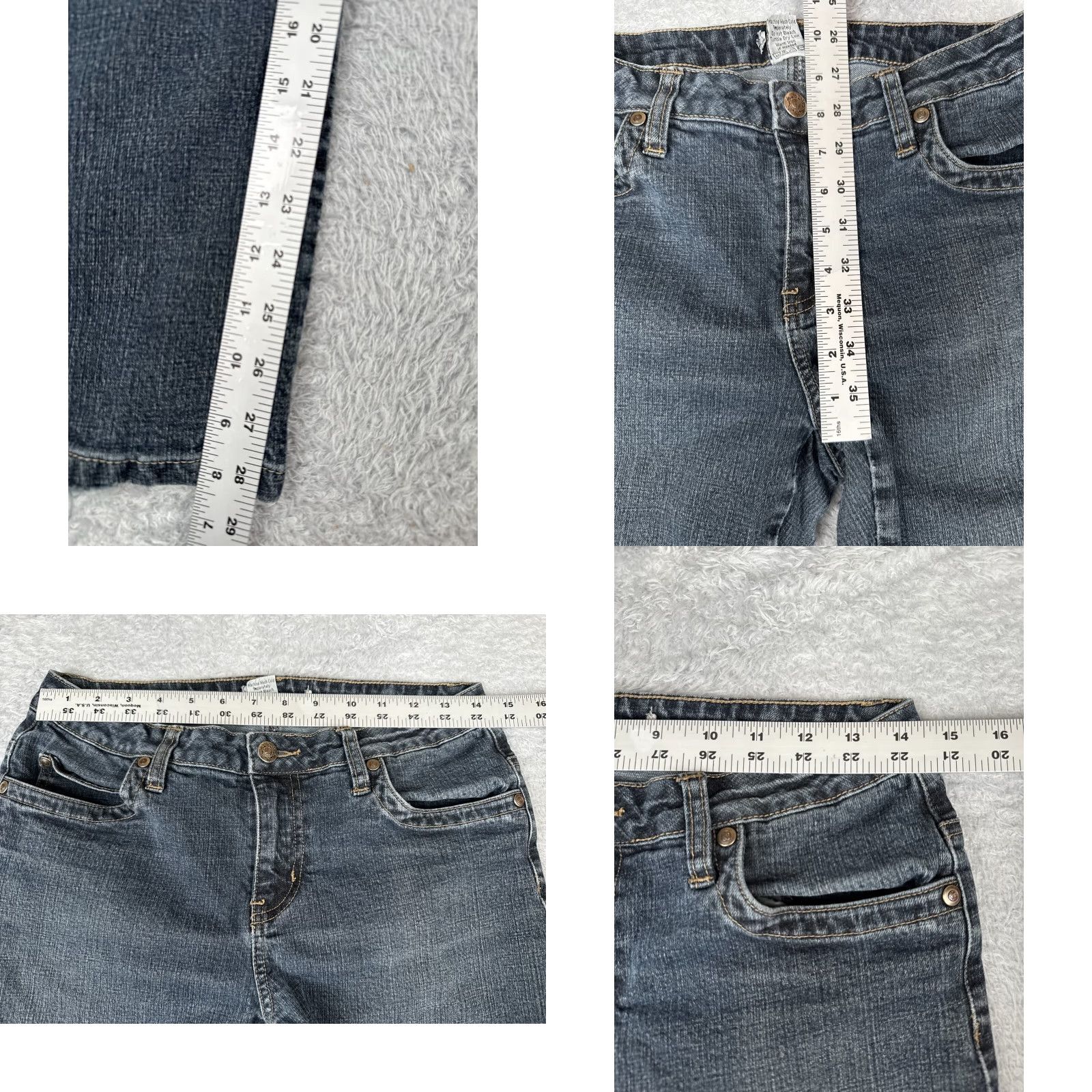Vintage Cabi Jeans Women 8 Blue Denim Straight Mid Rise Cotton Blend 29x29 Modern Wash 29in Inseam 5-Pocket Design Womens Jeans Autumn Spring Summer Winter Size 30" / US 8 / IT 44 - 8 Thumbnail