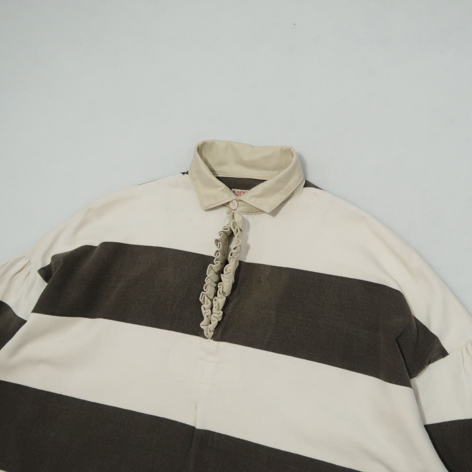 Kapital Prisoner Jail Border Tenjiku Frill Lager Blouse K2103LC033 Size US L / EU 52-54 / 3 - 3 Thumbnail