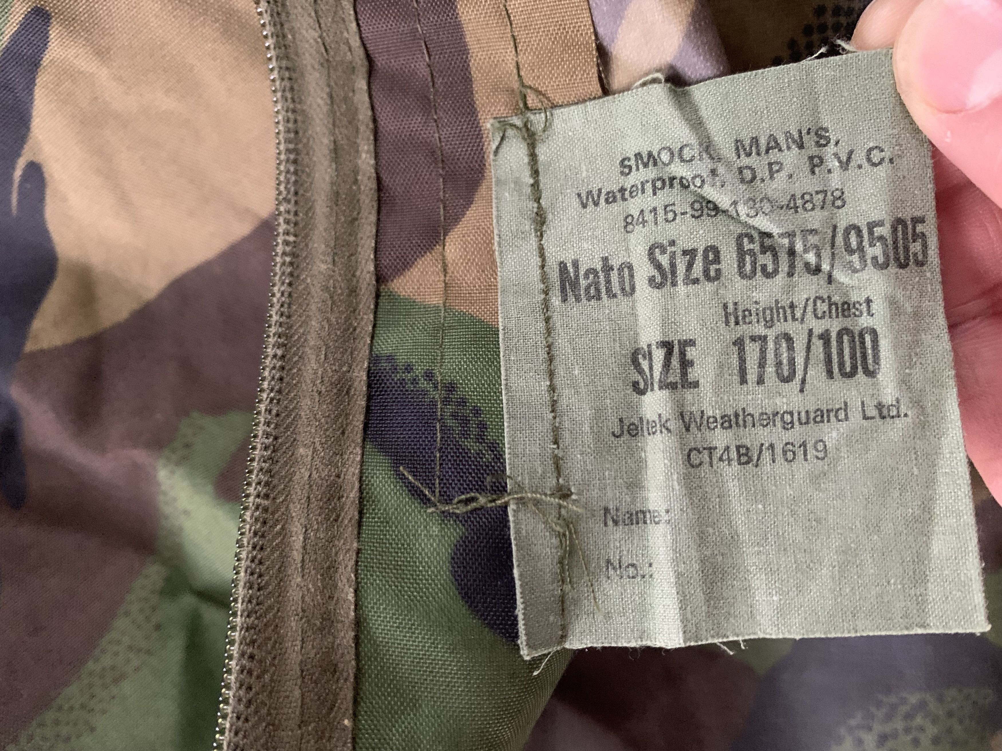 Vintage Vintage NATO Waterproof Military Camo Jacket Size US XL / EU 56 / 4 - 7 Thumbnail