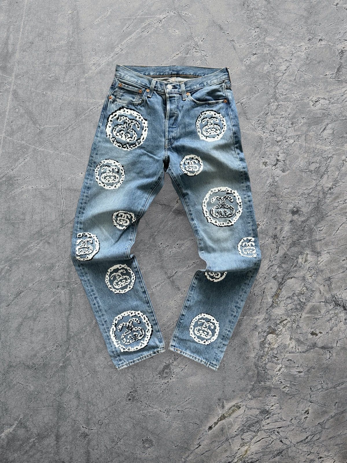 Stussy 🔥 STUSSY DENIM TEARS 501 JEANS 🔥 | Grailed