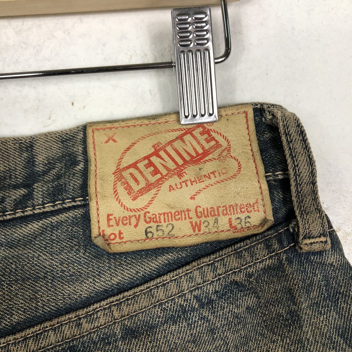 Japanese Brand 🔥Rare Palo Kain Short Denim Jeans Denime Lot 652 Size US 30 / EU 46 - 13 Thumbnail