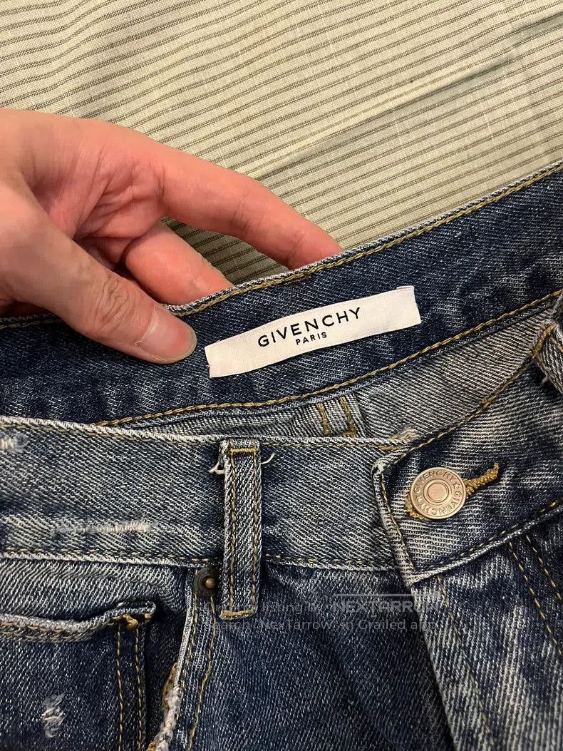 Givenchy Givenchy SizeM Ripped Denim Pants Size US 28 / EU 44 - 4 Thumbnail