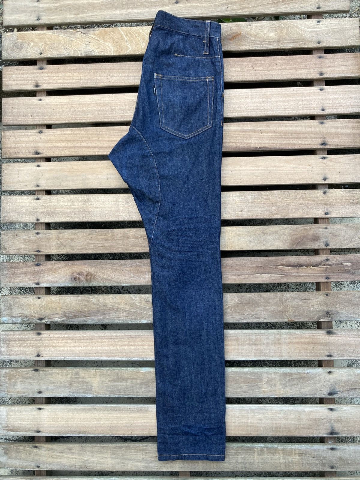 Zucca Archive Zucca Straight Drop Crotch Blue Jeans Size US 29 - 16 Thumbnail