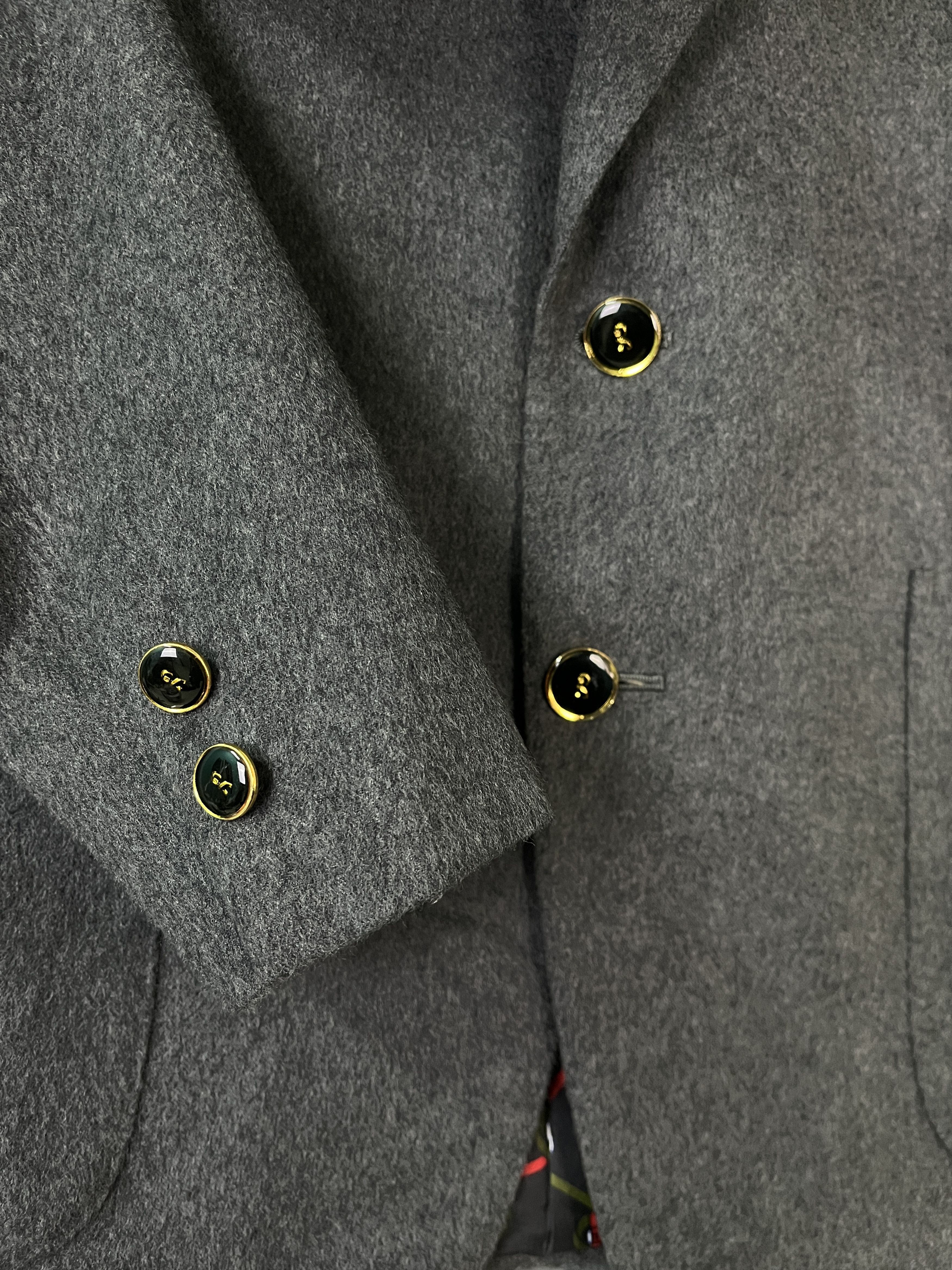 Roberta di Camerino Wool and Cashmere Grey Blazer Size 40R - 6 Thumbnail