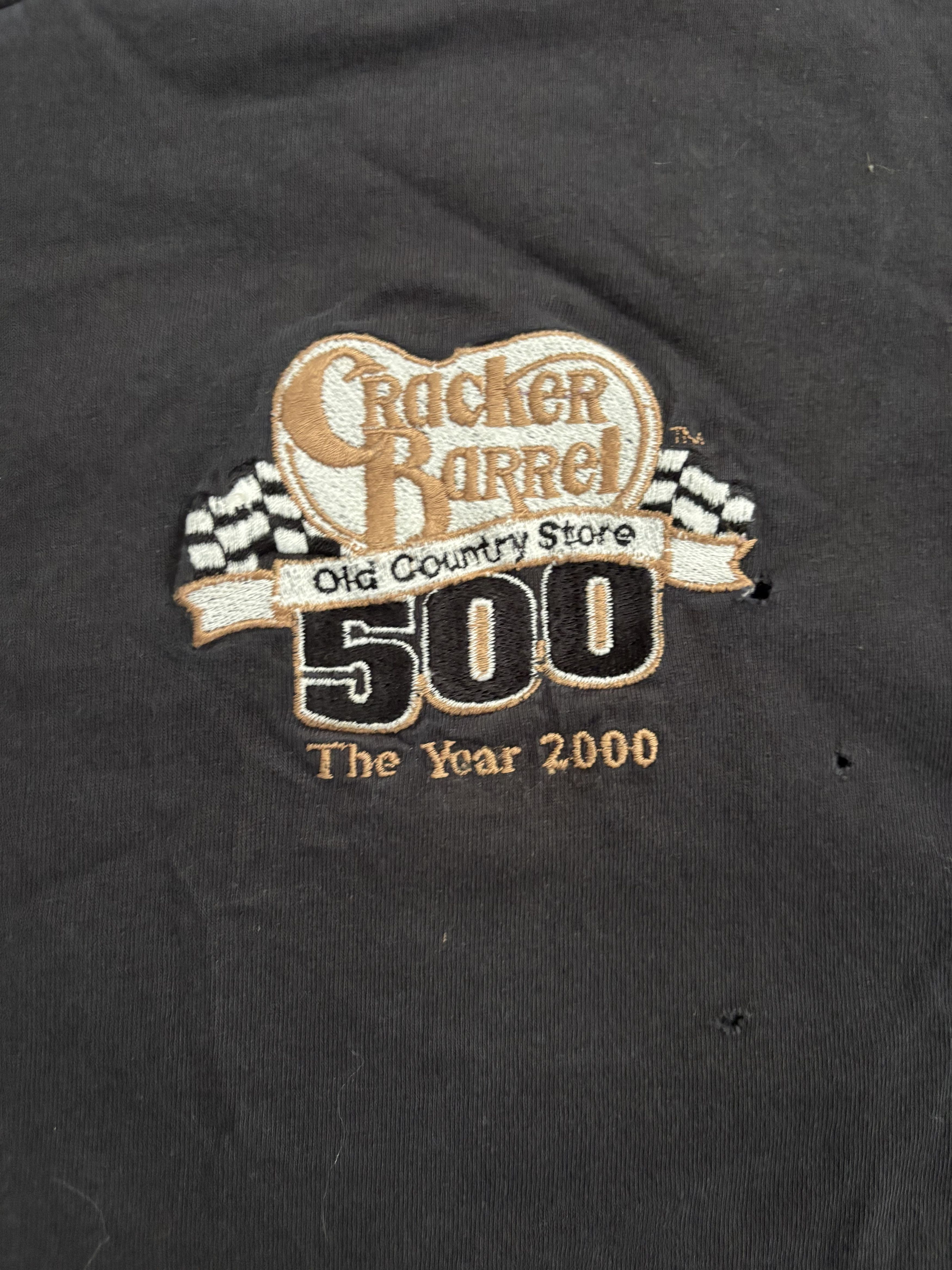 Alstyle Vintage 2000 Cracker Barrel 500 Distressed Tee Shirt Faded Size US XXL / EU 58 / 5 - 2 Thumbnail