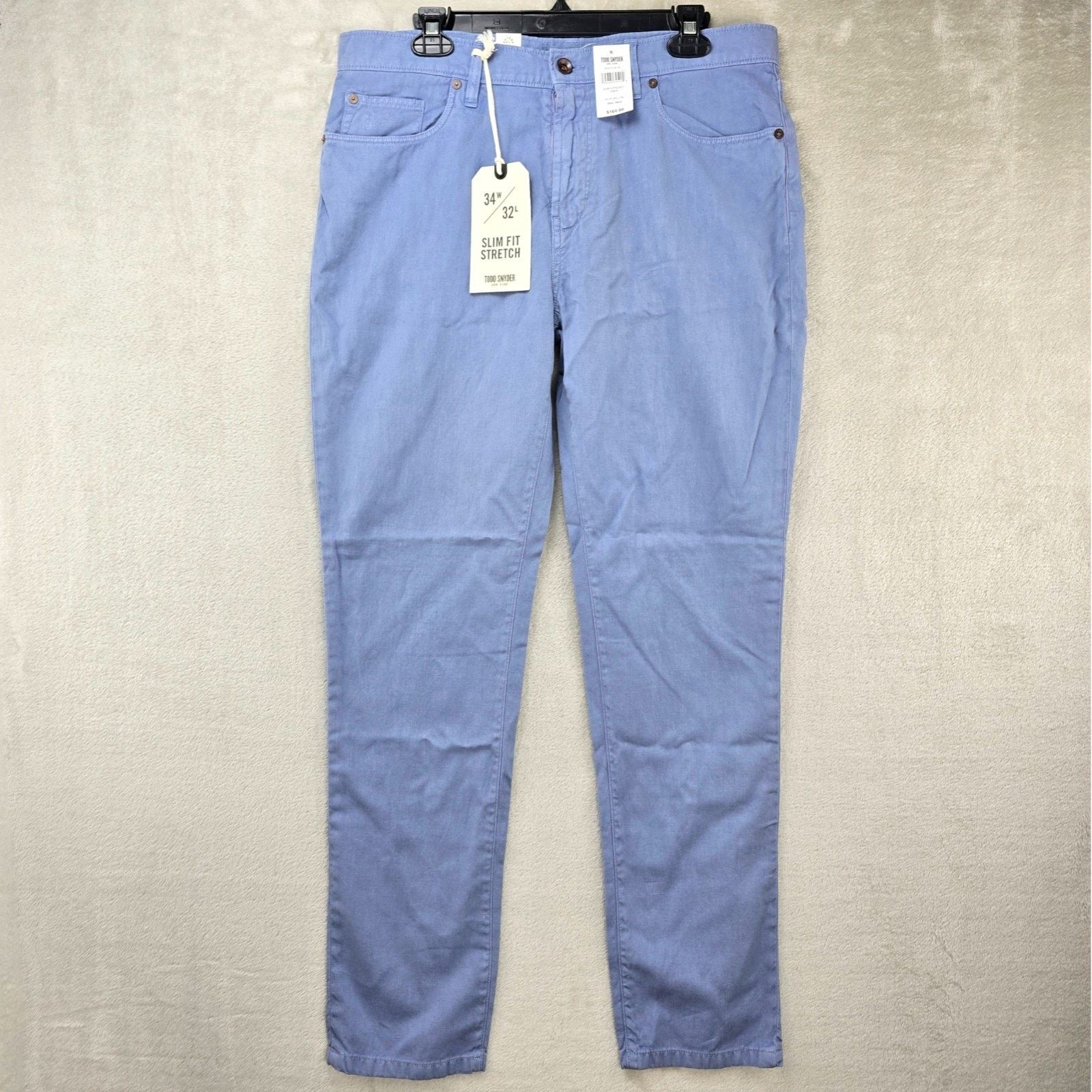 Todd Snyder Todd Snyder Slim Fit Stetch 5 Pocket Linen Pants 34x32 Size US 34 / EU 50 - 1 Thumbnail