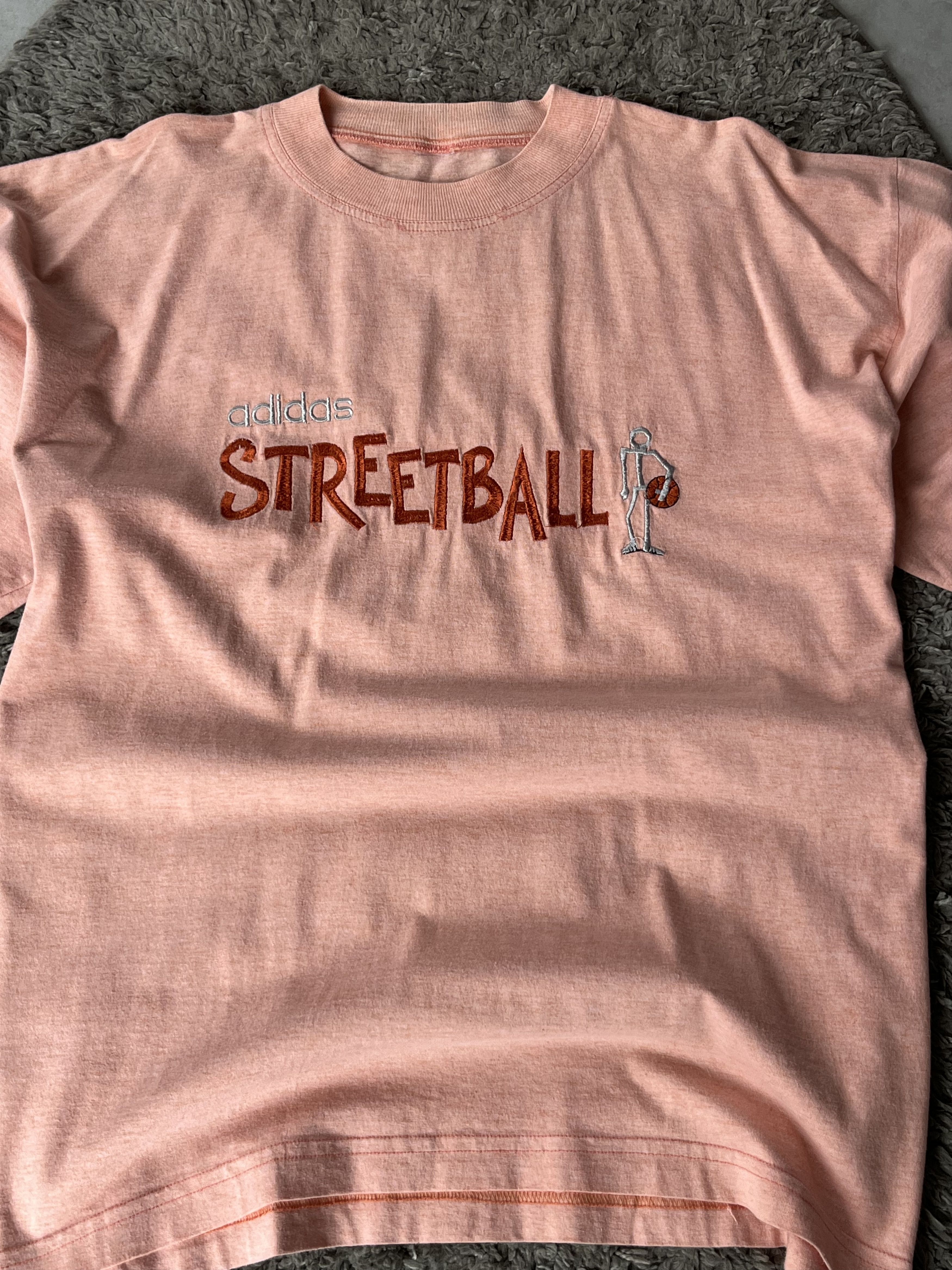 Adidas Vintage Tee Adidas STREETBALL Big Logo Y2K Style Streetwear Size US XL / EU 56 / 4 - 6 Thumbnail