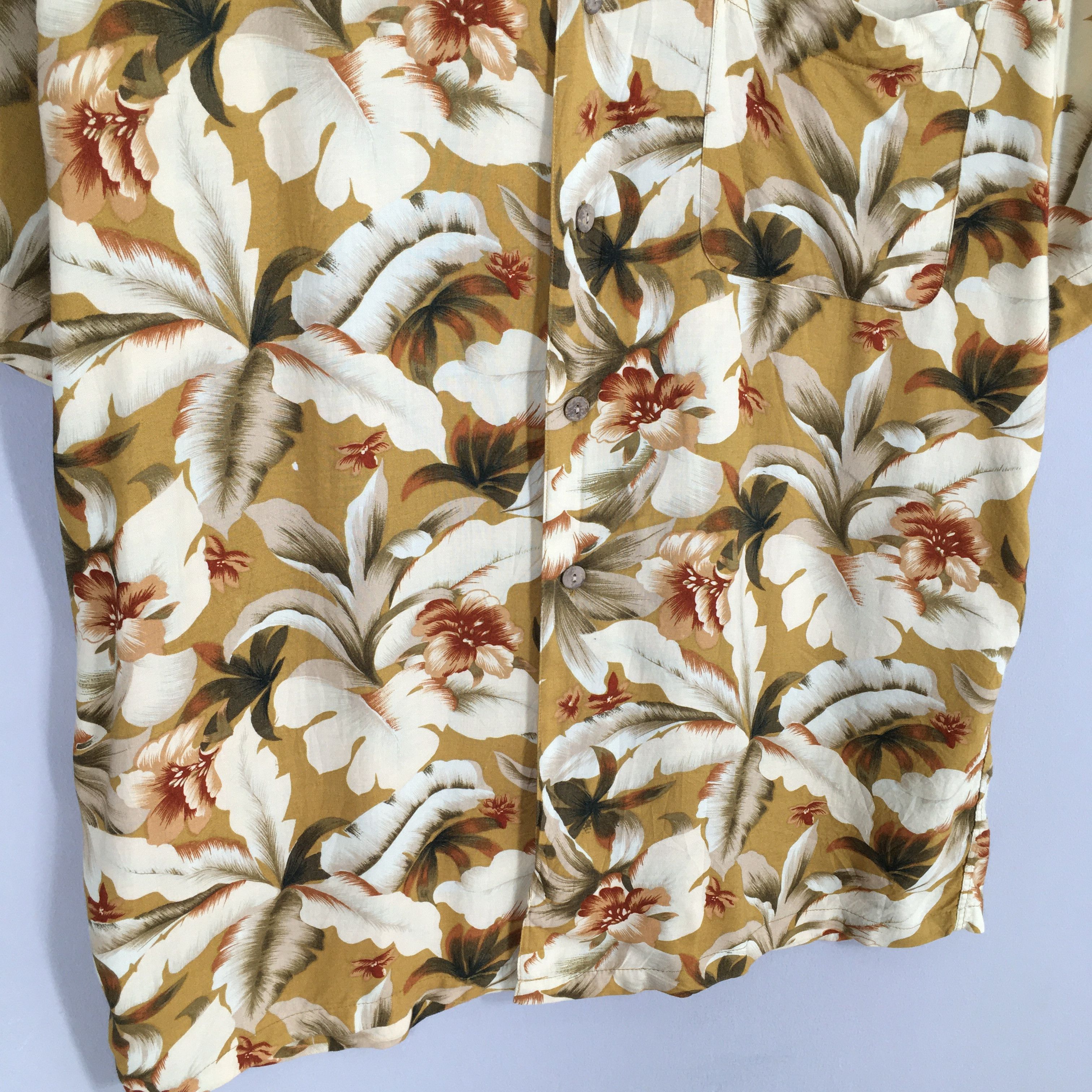 Vintage Hawaiian Hibiscus Flower Tropical Hawaii Shirt Medium Size US M / EU 48-50 / 2 - 4 Thumbnail