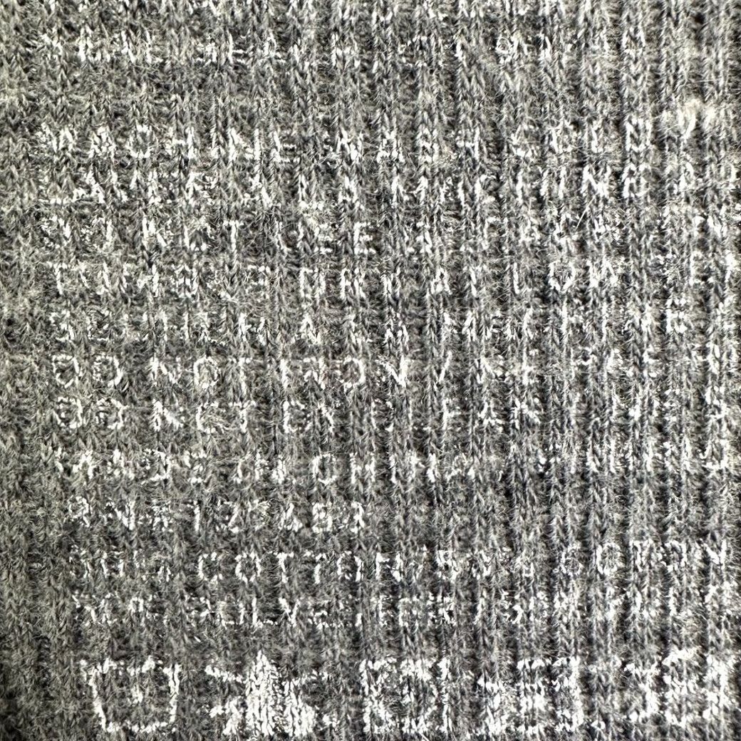 Vintage VINTAGE American Fighter Shirt Mens XL Grey Graphic Thermal Waffle Knit Long Sleeve Tee Size US XL / EU 56 / 4 - 6 Thumbnail