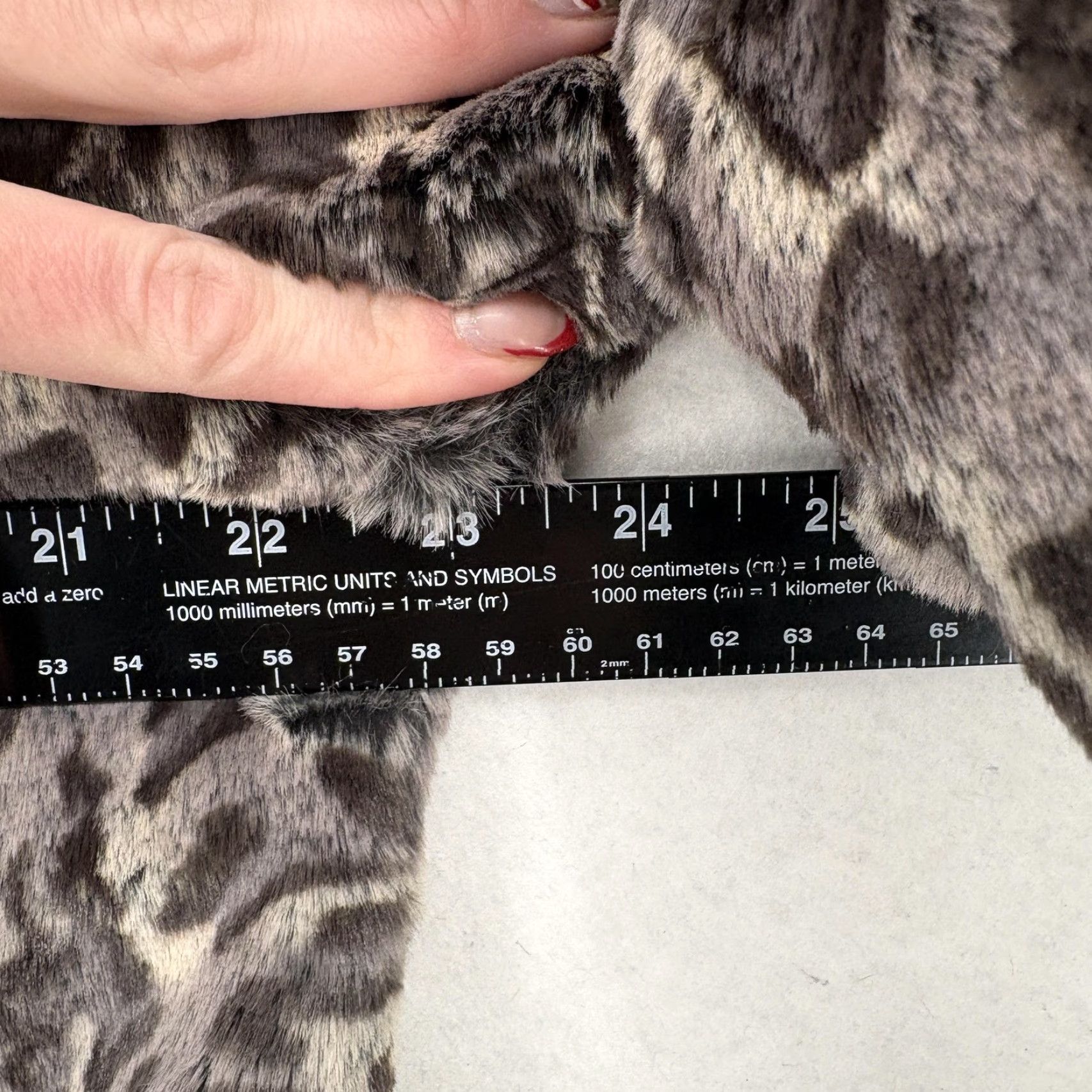 Vintage VINTAGE John Mark Sweater Womens Medium Gray Faux Fur Leopard Cowl Neck Collared Soft Size M / US 6-8 / IT 42-44 - 7 Thumbnail