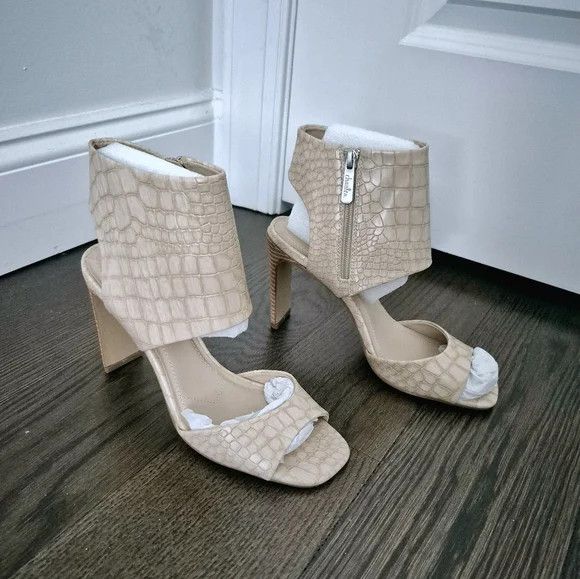 Vacation Charles by Charles David Gently Faux Leather Open-Toe Bootie Size US 8 / IT 38 - 10 Thumbnail