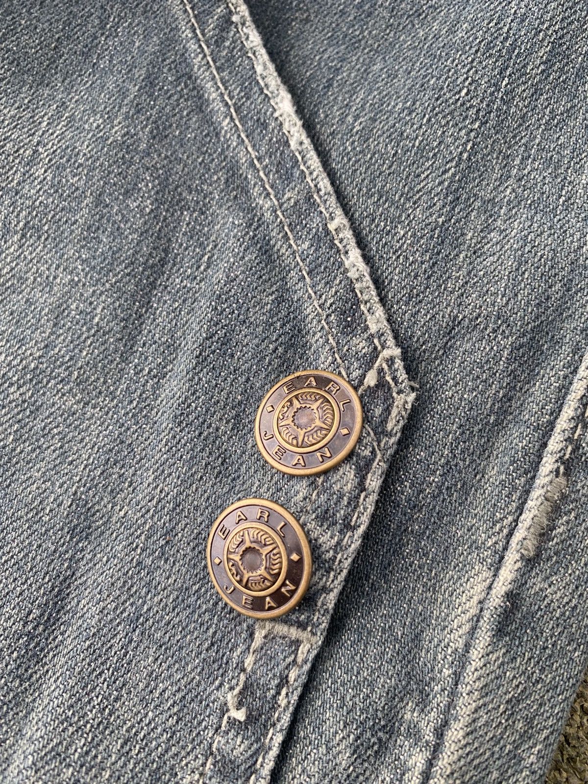 Earl Jeans × Japanese Brand × Vintage Vintage EarlJean Carpenter Jeans Y2K Workwear Wide Leg Denim Size 30" / US 8 / IT 44 - 15 Thumbnail