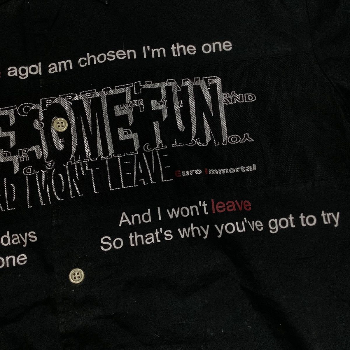 Hysteric Glamour × If Six Was Nine × Japanese Brand Y2k Euroimmortal ifsixwasnine poem shirt Size US L / EU 52-54 / 3 - 4 Thumbnail