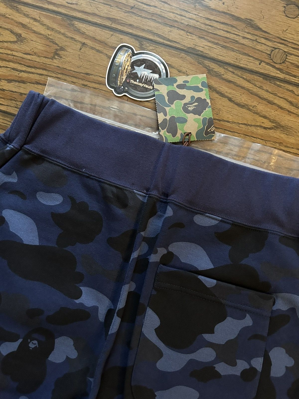 Bape NEW Bape Navy Camo Sweat Shorts Size US 36 / EU 52 - 4 Thumbnail