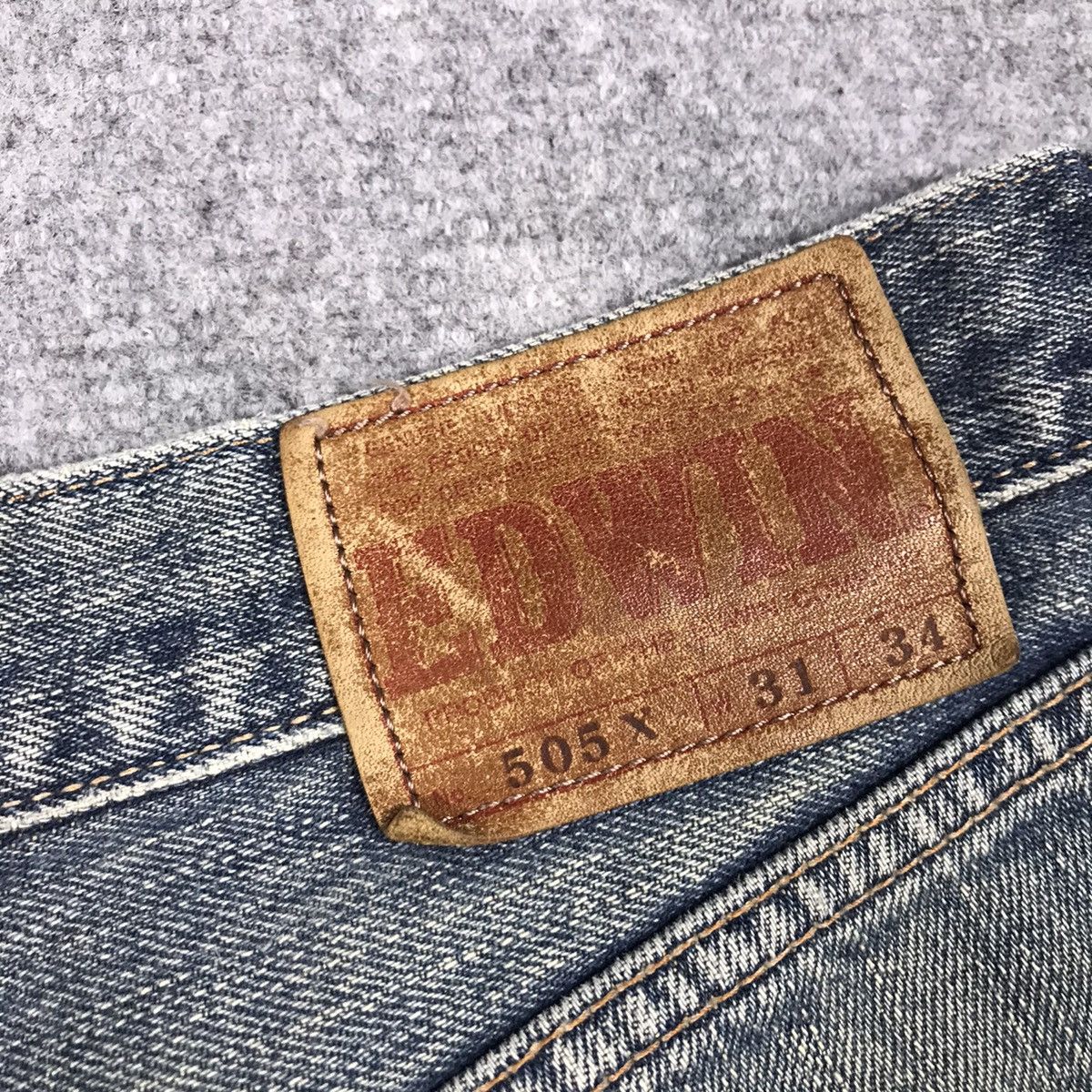 Japanese Brand BAGGY EDWIN SELVAGE DISTRESSED DENIM PANTS Size US 30 / EU 46 - 16 Thumbnail